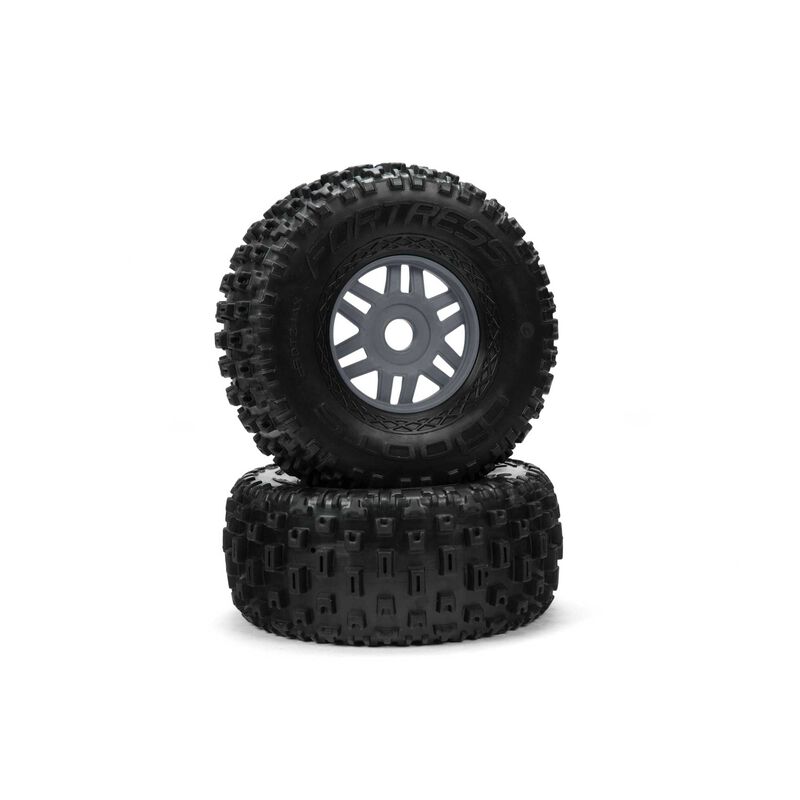 Arrma ARA550069 dBoots ´Fortress´ Tyre Set Glued Gun Metal (Pair)
