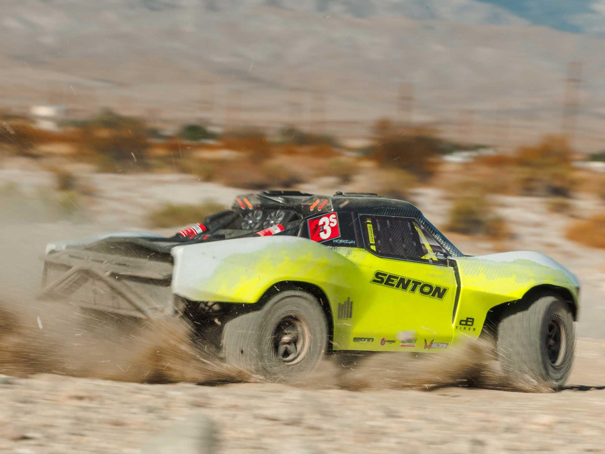 Arrma ARA4303V4T1 1/10 SENTON 223S DSC 4X4 RTR Brushless Short Course Truck, Yellow - 26