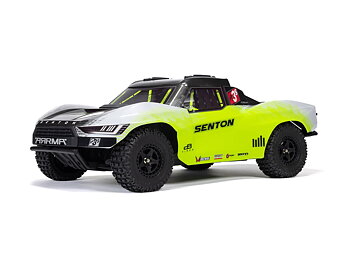 Arrma ARA4303V4T1 1/10 SENTON 223S DSC 4X4 RTR Brushless Short Course Truck, Yellow