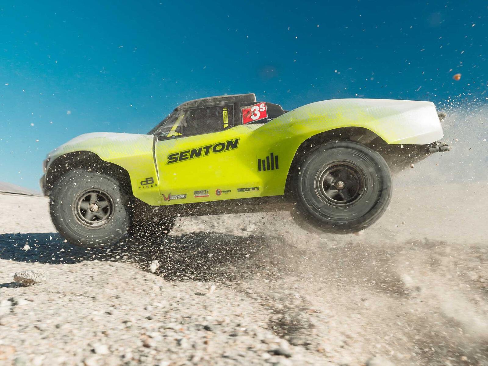 Arrma ARA4303V4T1 1/10 SENTON 223S DSC 4X4 RTR Brushless Short Course Truck, Yellow - 24