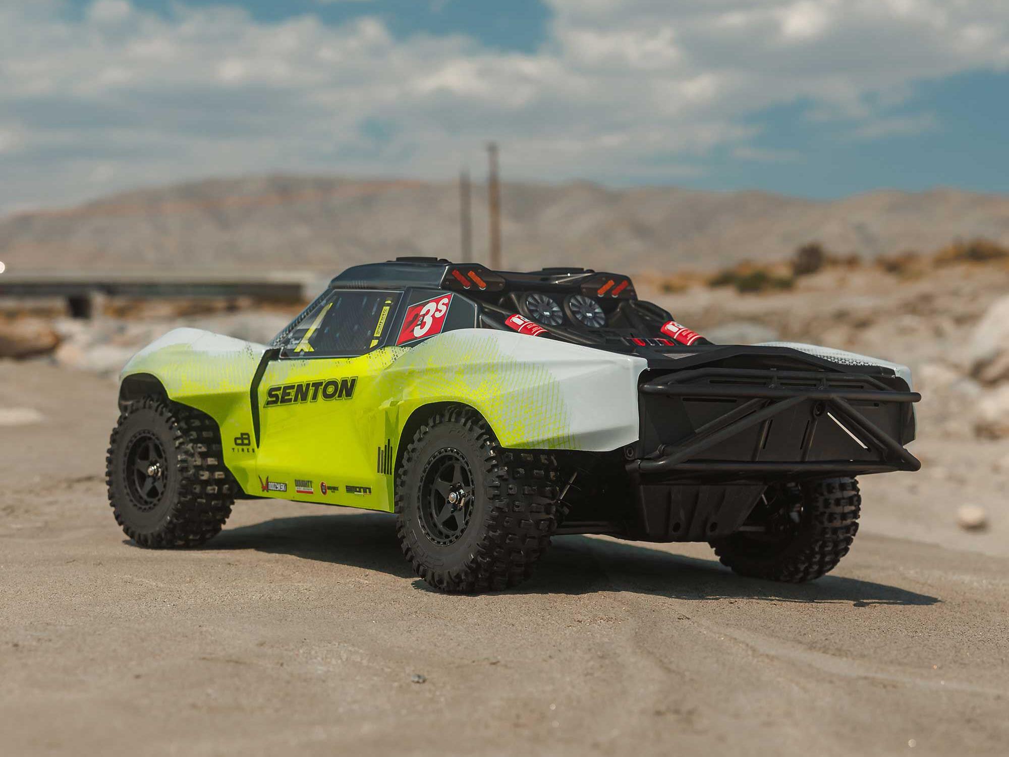 Arrma ARA4303V4T1 1/10 SENTON 223S DSC 4X4 RTR Brushless Short Course Truck, Yellow - 19