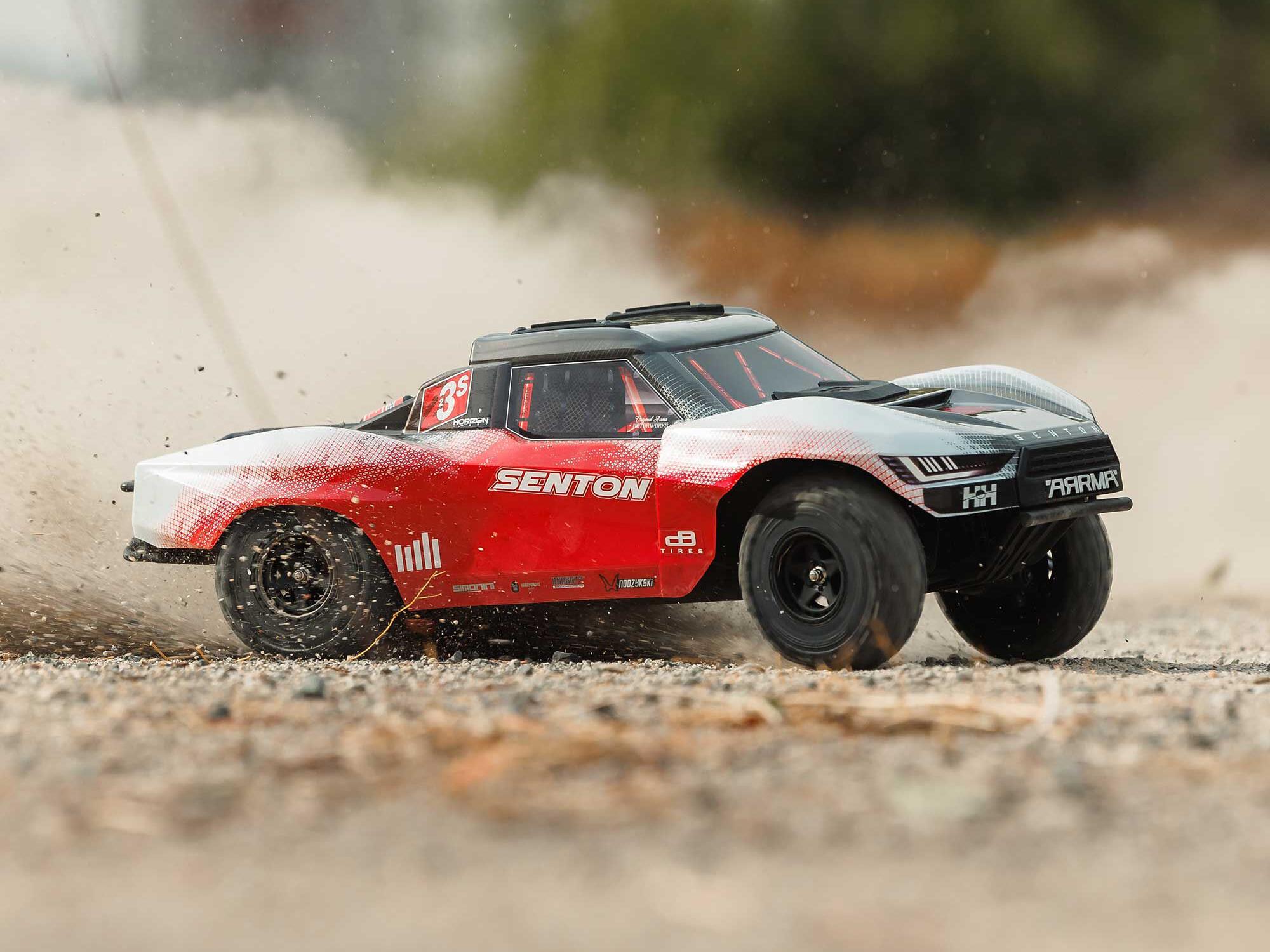 Arrma ARA4303V4T2 1/10 SENTON 223S DSC 4X4 RTR Brushless Short Course Truck, Red - 20