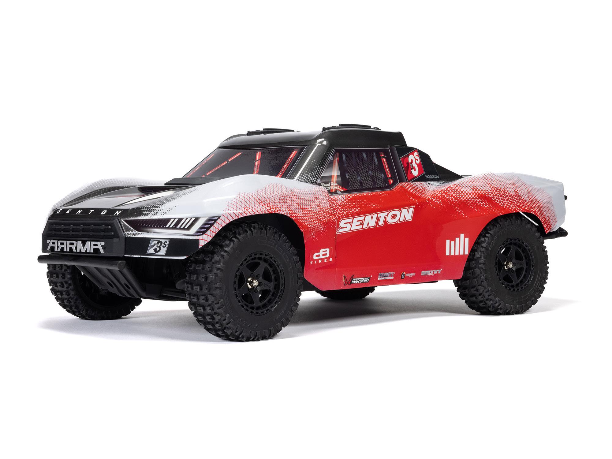 Arrma ARA4303V4T2 1/10 SENTON 223S DSC 4X4 RTR Brushless Short Course Truck, Red