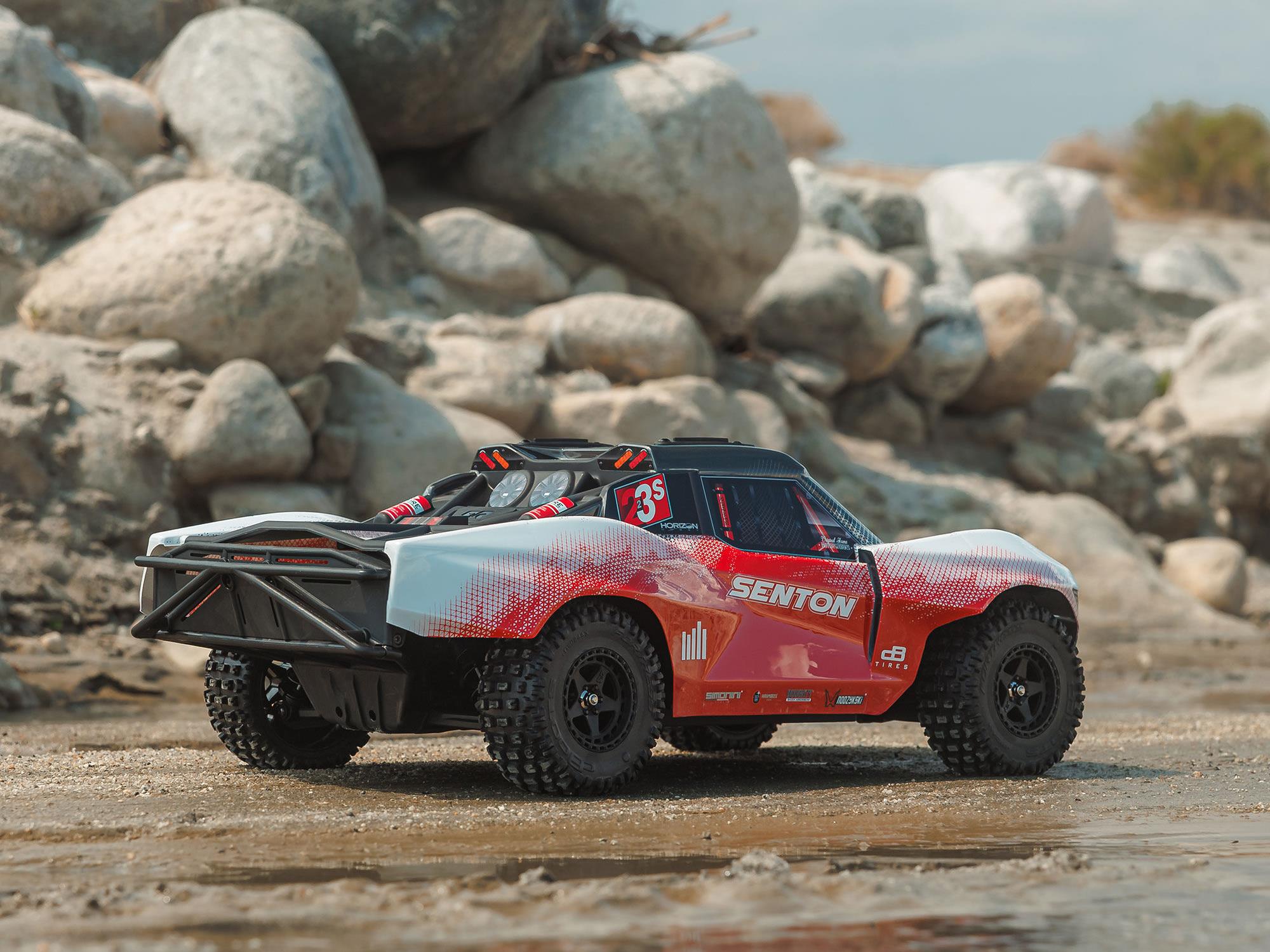 Arrma ARA4303V4T2 1/10 SENTON 223S DSC 4X4 RTR Brushless Short Course Truck, Red - 17