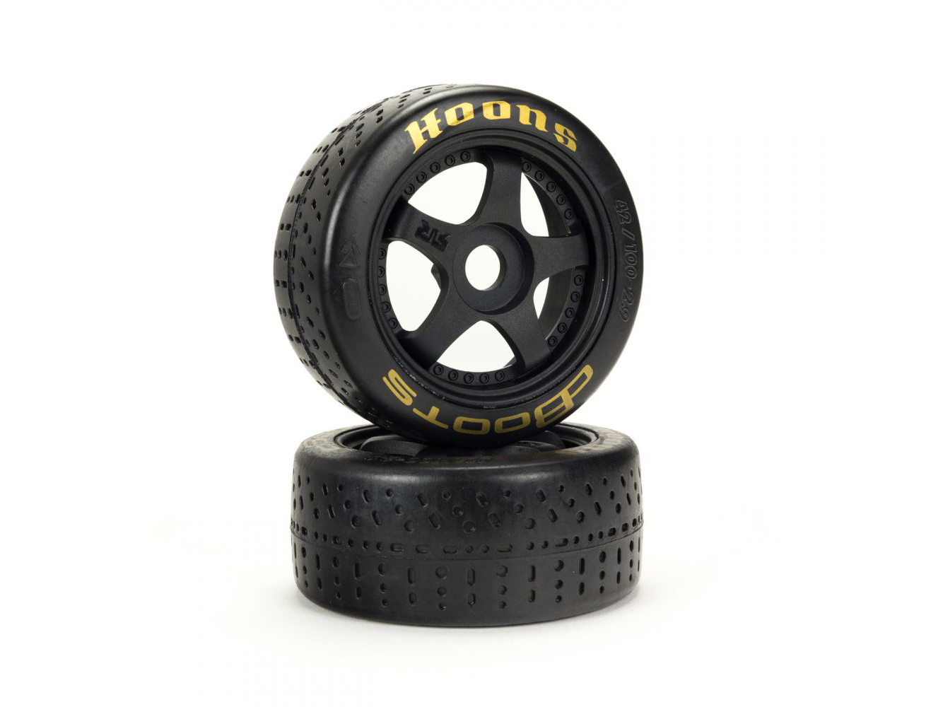 Arrma ARA550071 DBoots Hoons 42/100 2.9 Gold Belted 5-Spoke