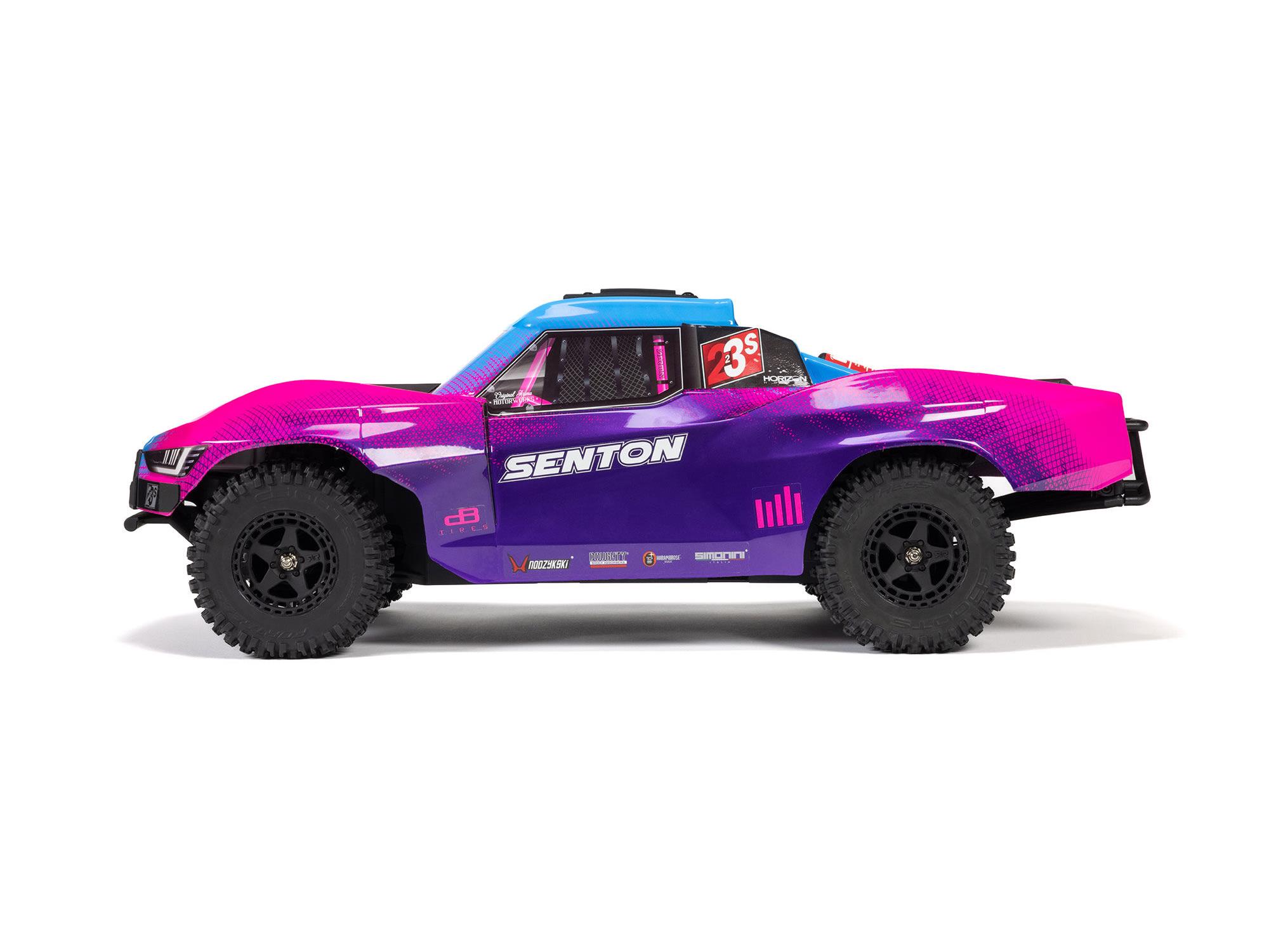 Arrma ARA4303V4T3 1/10 SENTON 223S DSC 4X4 RTR Brushless Short Course Truck, Blue - 6