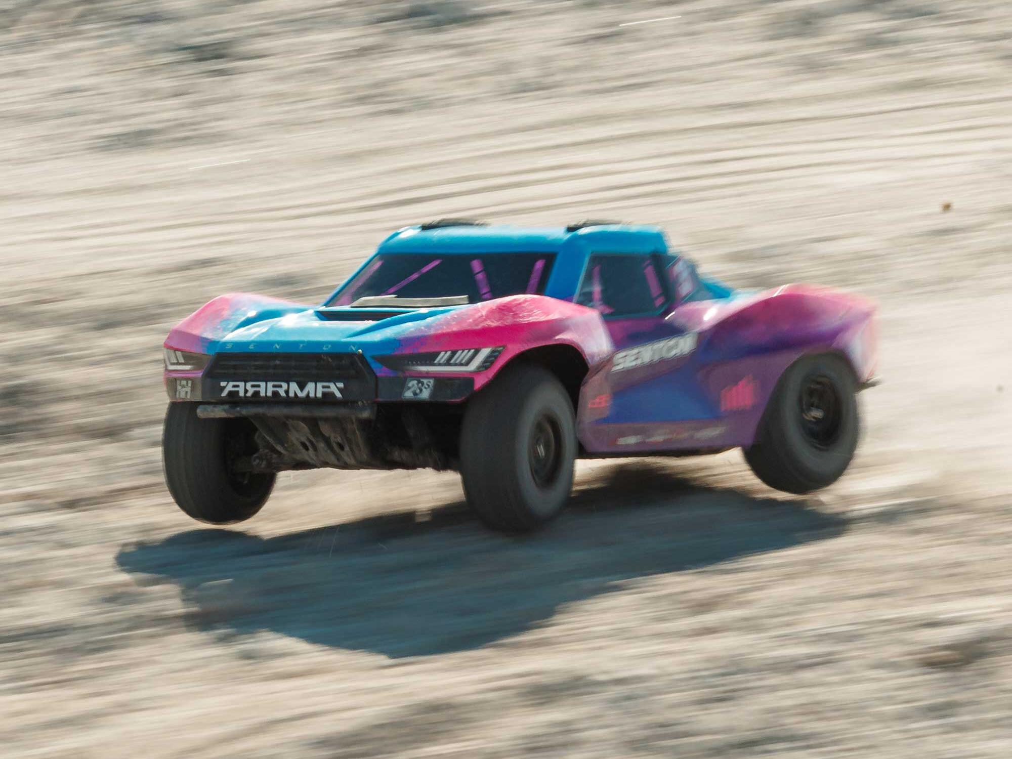 Arrma ARA4303V4T3 1/10 SENTON 223S DSC 4X4 RTR Brushless Short Course Truck, Blue - 24