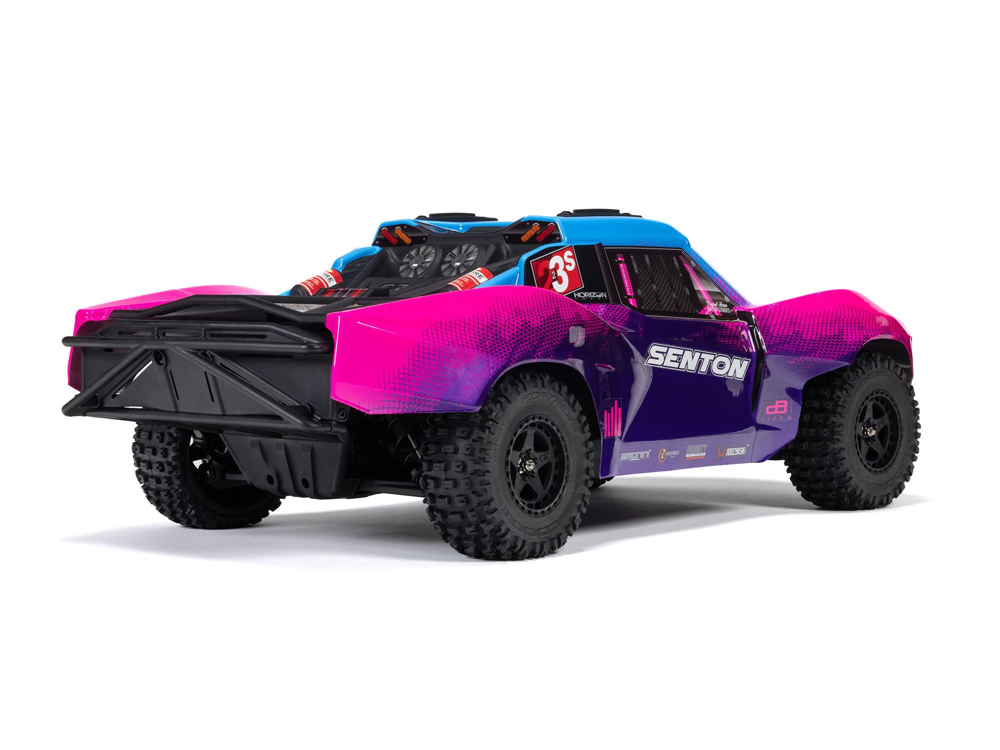 Arrma ARA4303V4T3 1/10 SENTON 223S DSC 4X4 RTR Brushless Short Course Truck, Blue - 3
