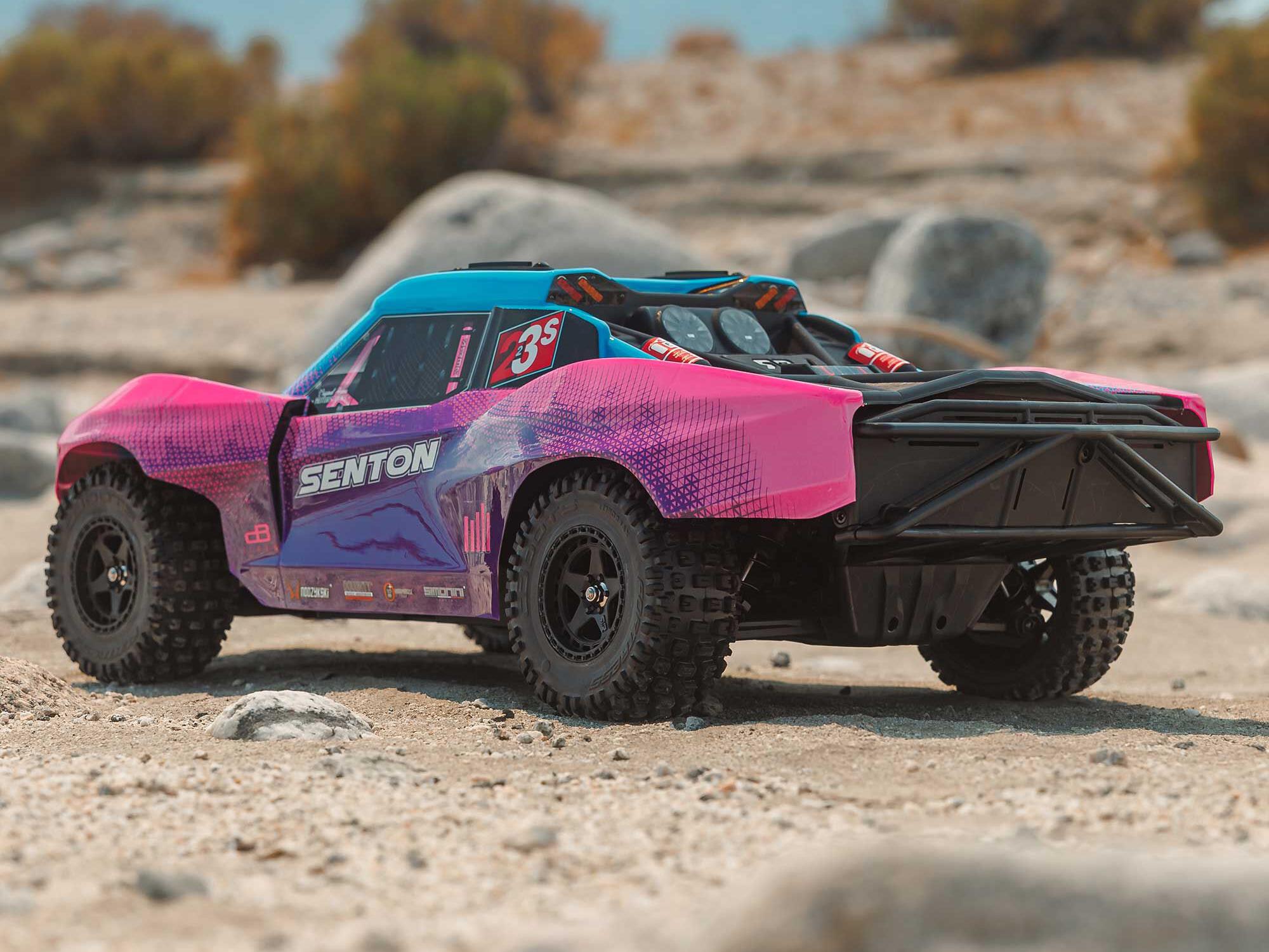 Arrma ARA4303V4T3 1/10 SENTON 223S DSC 4X4 RTR Brushless Short Course Truck, Blue - 16