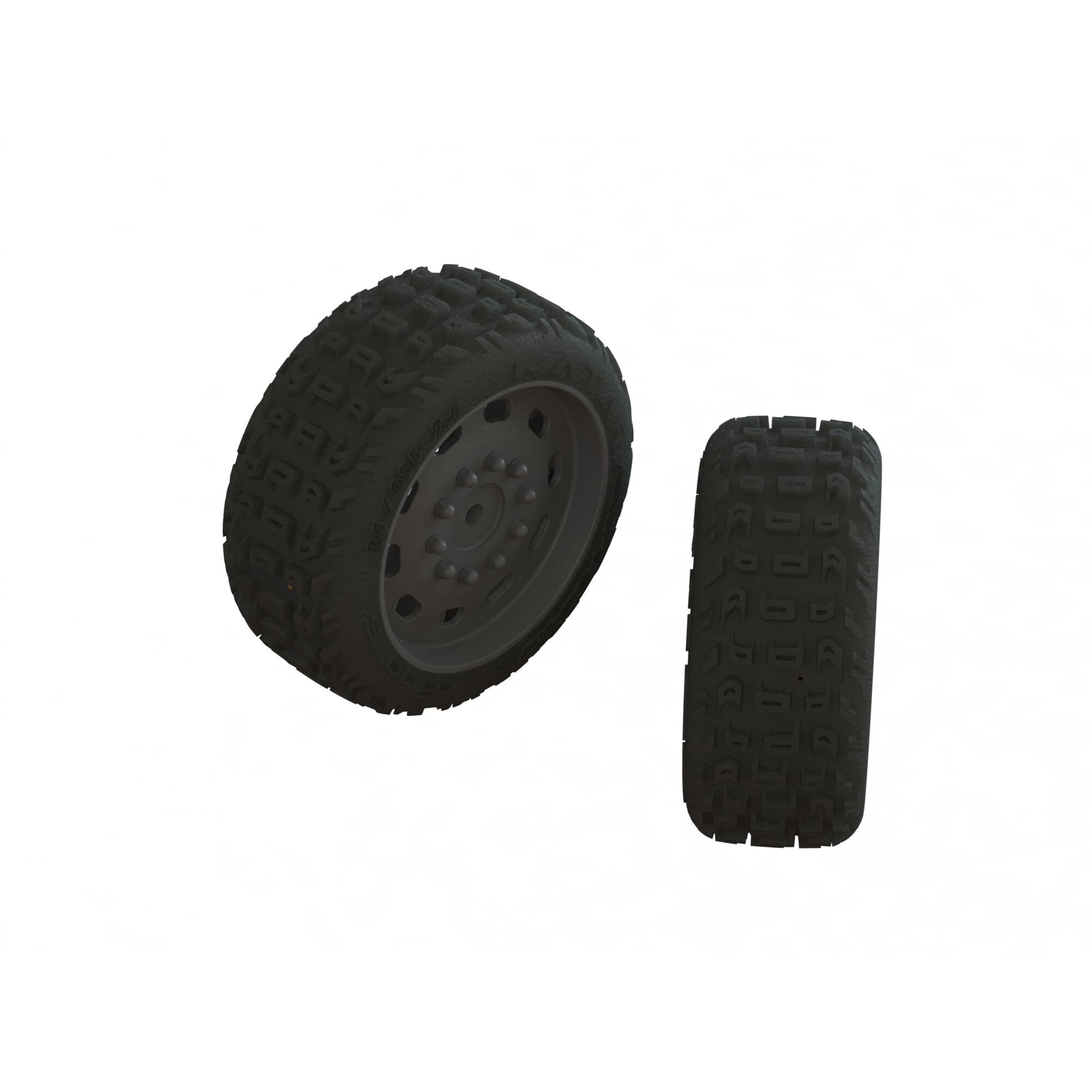 Arrma ARA550083 dBoots KATAR 35/085 2.4 Tire Set Glued (1 Pair)