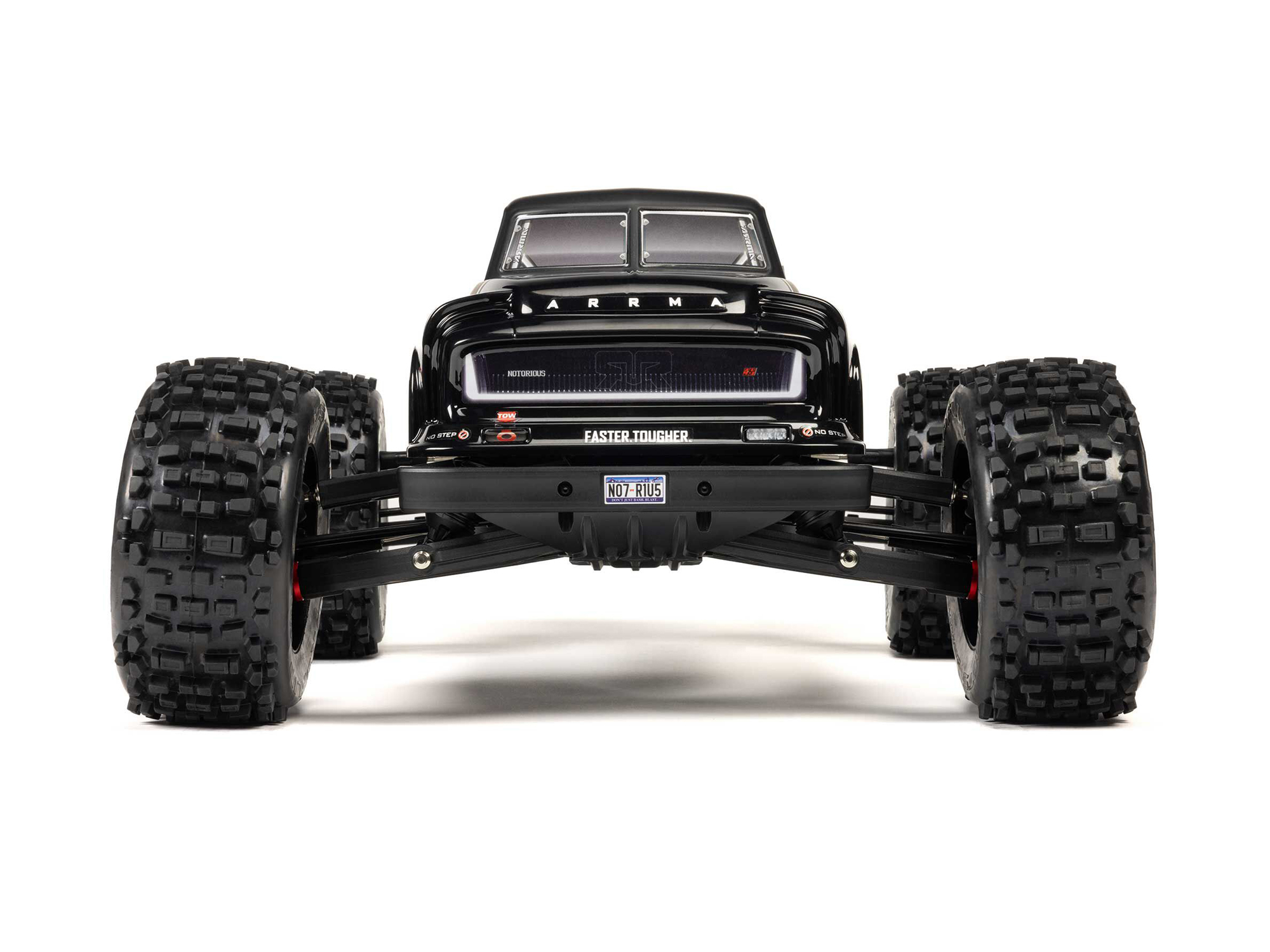 Arrma ARA8611V6T1 1/8 NOTORIOUS 6S 4X4 RTR Brushless Stunt Truck, Black - 3