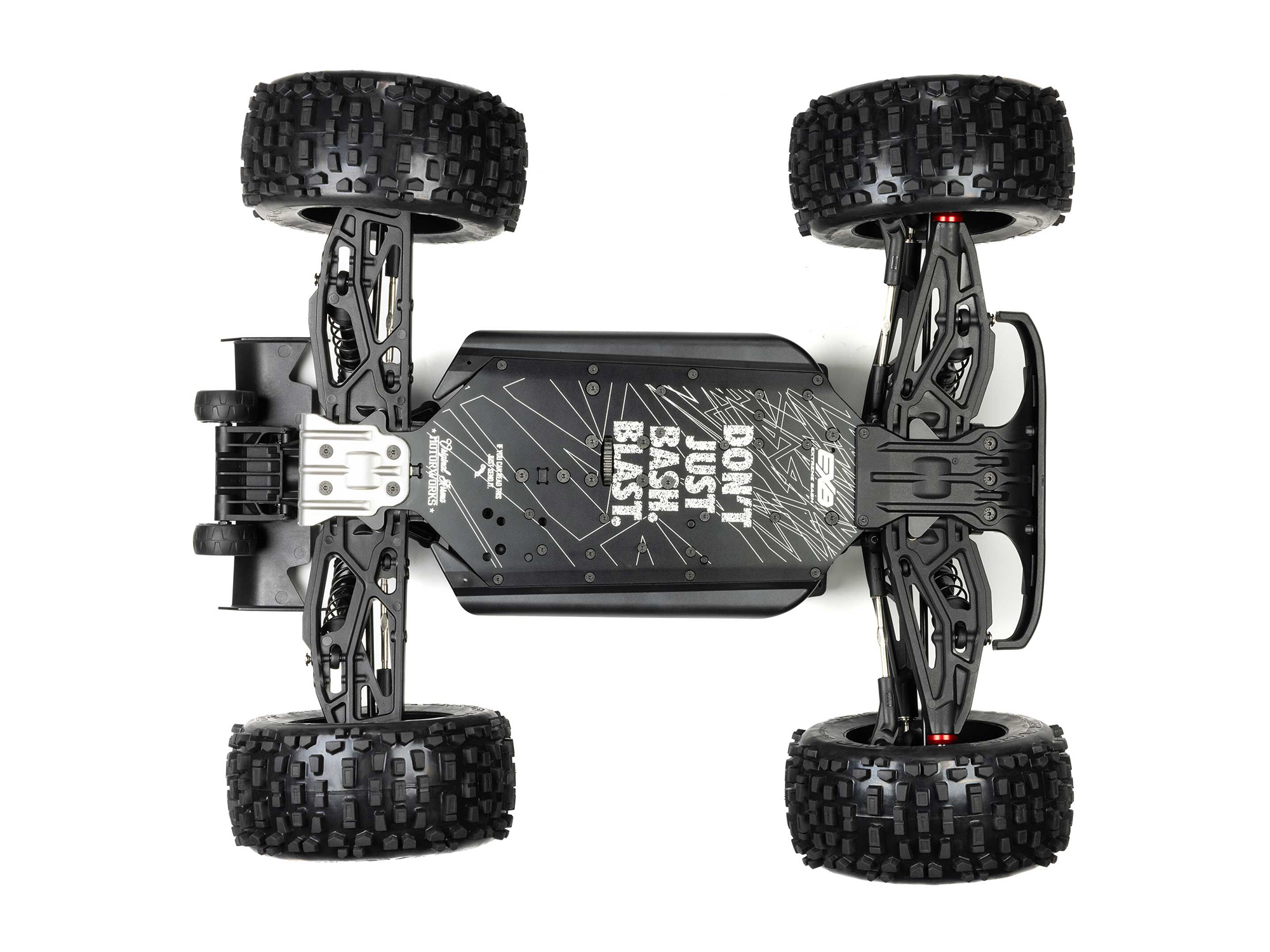 Arrma ARA8611V6T1 1/8 NOTORIOUS 6S 4X4 RTR Brushless Stunt Truck, Black - 7