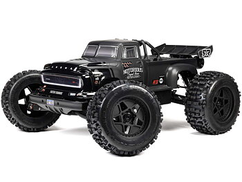 Arrma ARA8611V6T1 1/8 NOTORIOUS 6S 4X4 RTR Brushless Stunt Truck, Black
