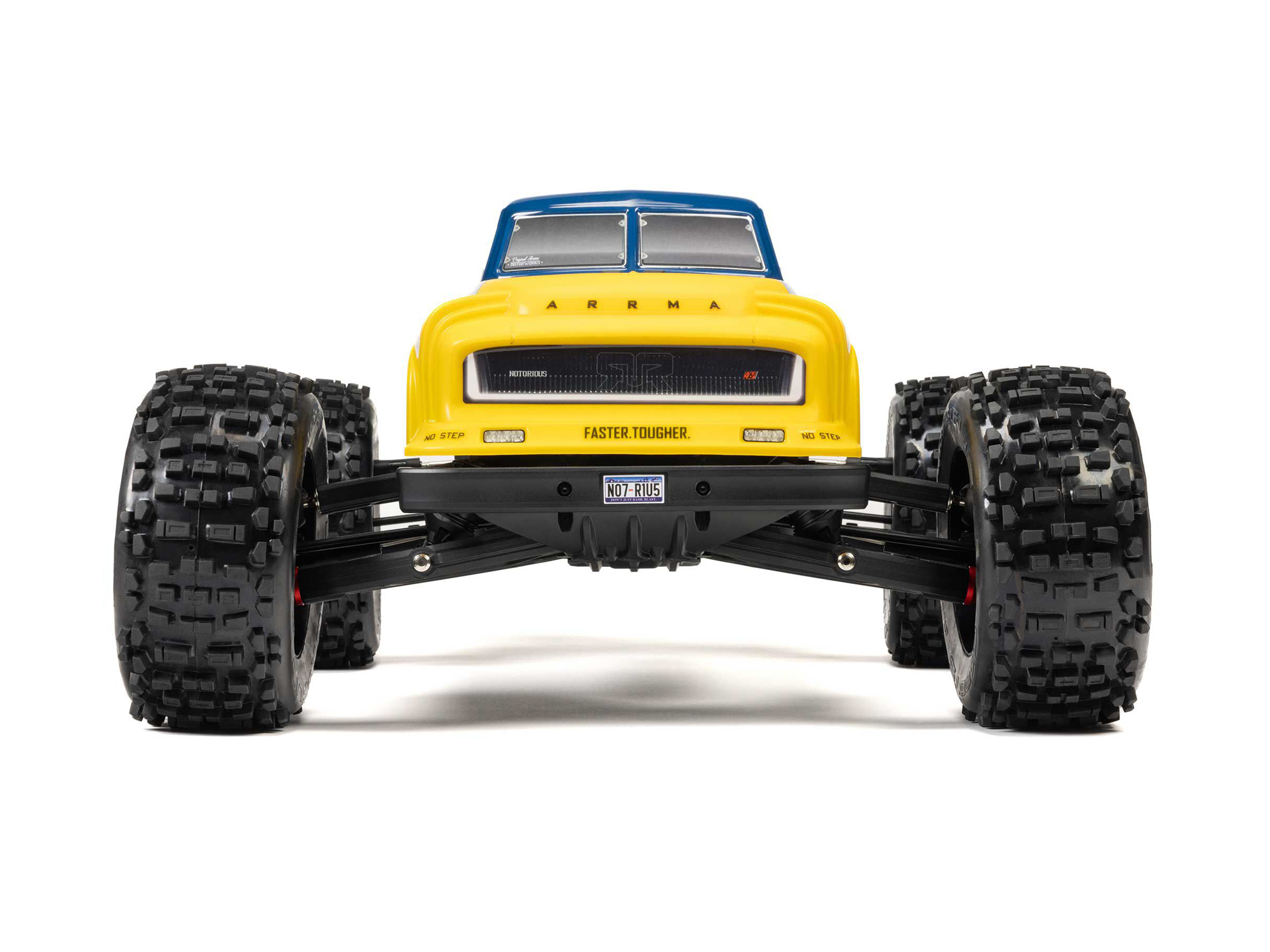 Arrma ARA8611V6T2 1/8 NOTORIOUS 6S 4X4 RTR Brushless Stunt Truck, Blue - 3