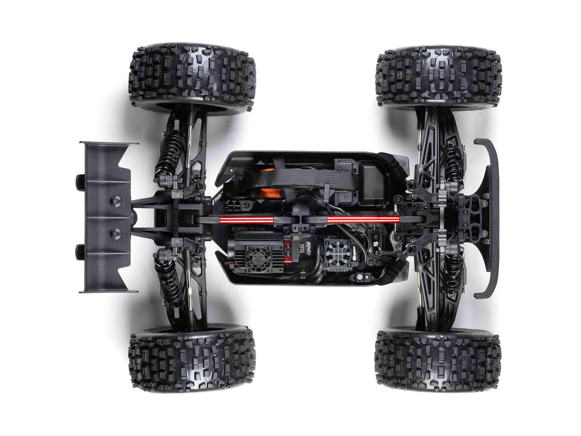 Arrma ARA8611V6T2 1/8 NOTORIOUS 6S 4X4 RTR Brushless Stunt Truck, Blue - 7