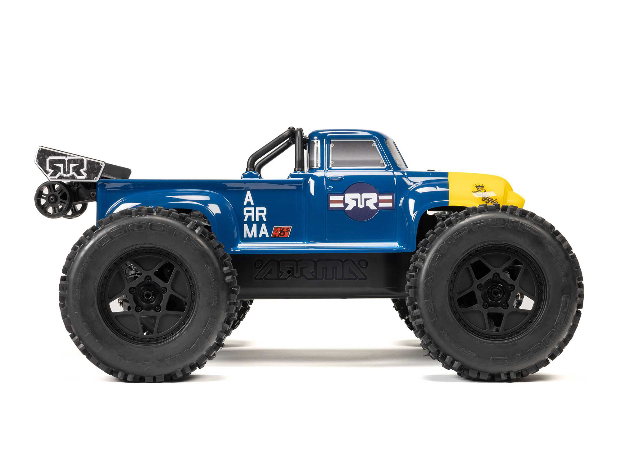 Arrma ARA8611V6T2 1/8 NOTORIOUS 6S 4X4 RTR Brushless Stunt Truck, Blue - 4