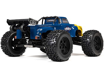 Arrma ARA8611V6T2 1/8 NOTORIOUS 6S 4X4 RTR Brushless Stunt Truck, Blue