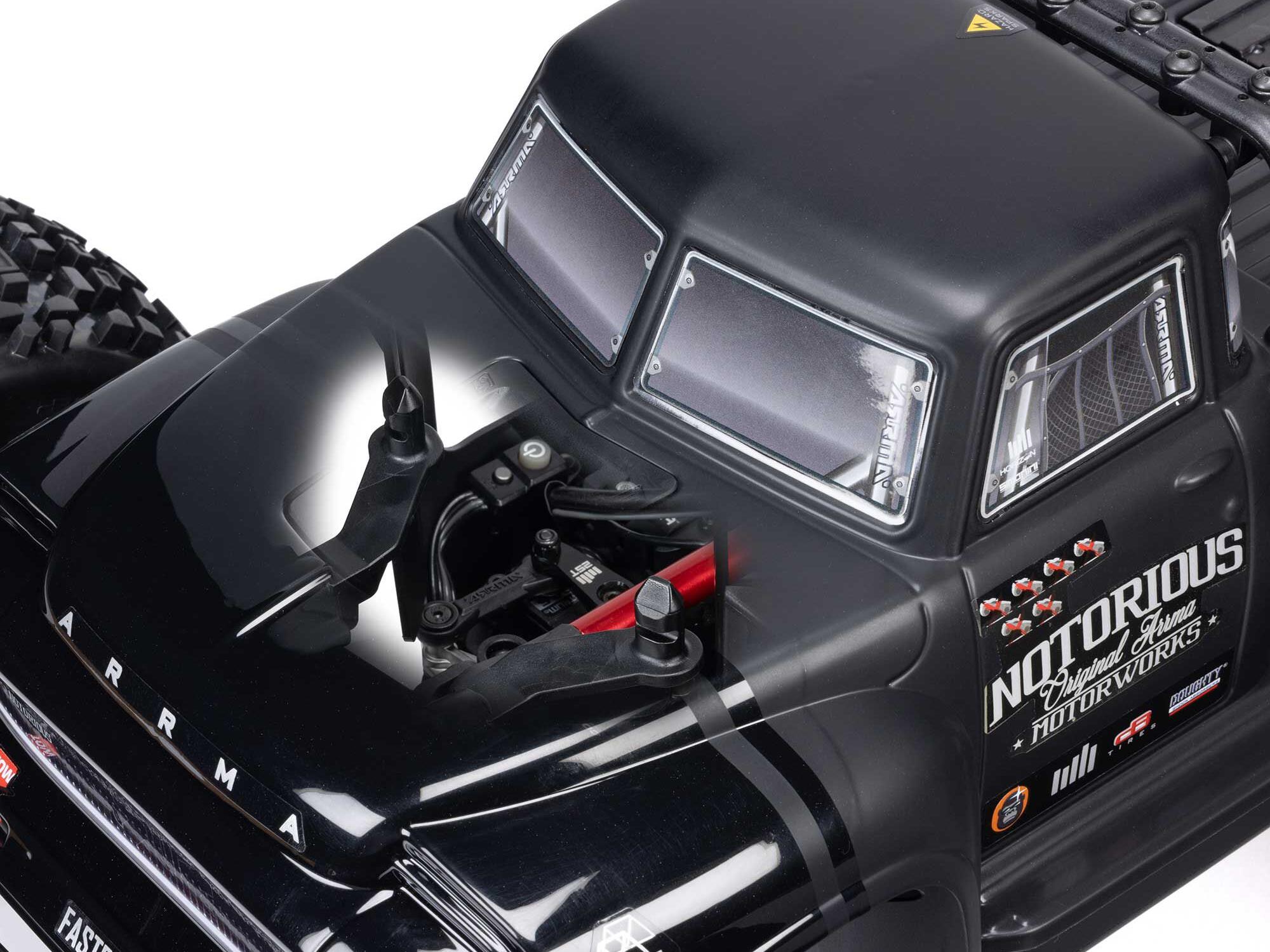 Arrma ARA8611V6T2 1/8 NOTORIOUS 6S 4X4 RTR Brushless Stunt Truck, Blue - 14