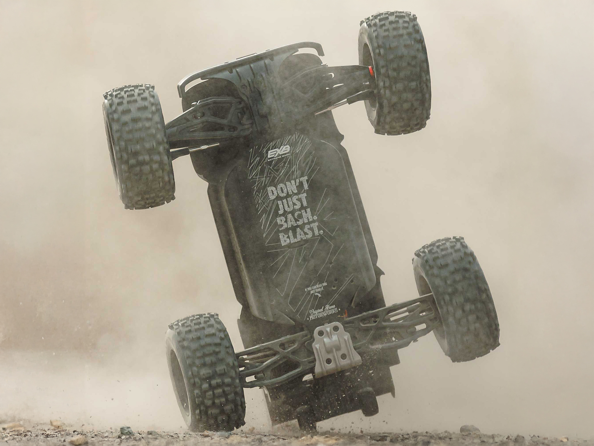 Arrma ARA8611V6T2 1/8 NOTORIOUS 6S 4X4 RTR Brushless Stunt Truck, Blue - 16