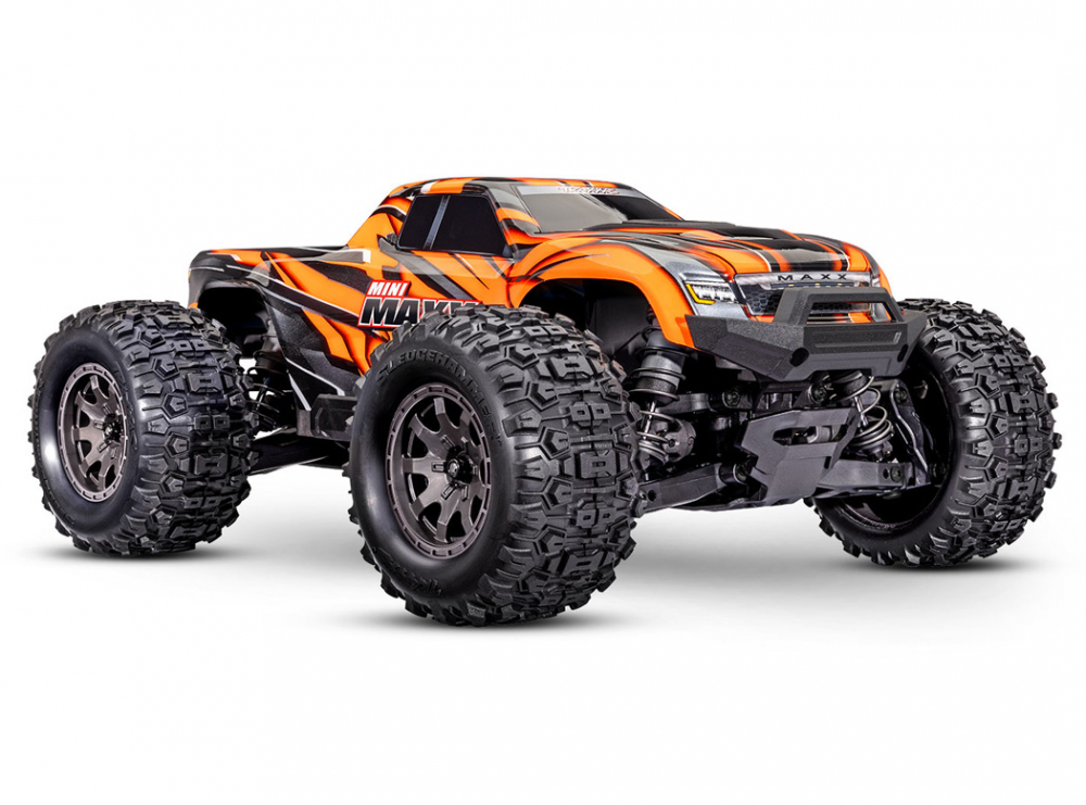 Traxxas Mini Maxx® Brushless RTR TQ BL-2s Orange - USB-C Charger & 2s LiPo