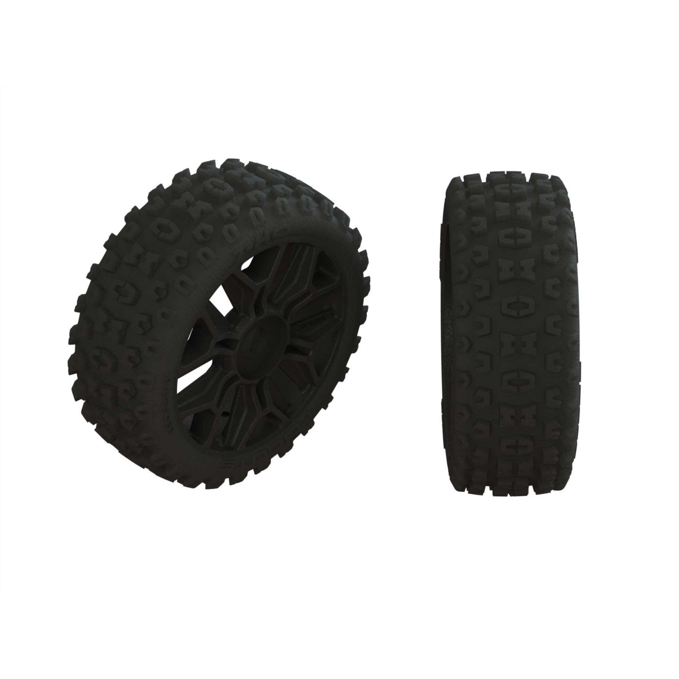 Arrma ARA550088 Dboots ´2HO´ Tire Set Glued Gun Metal (2)