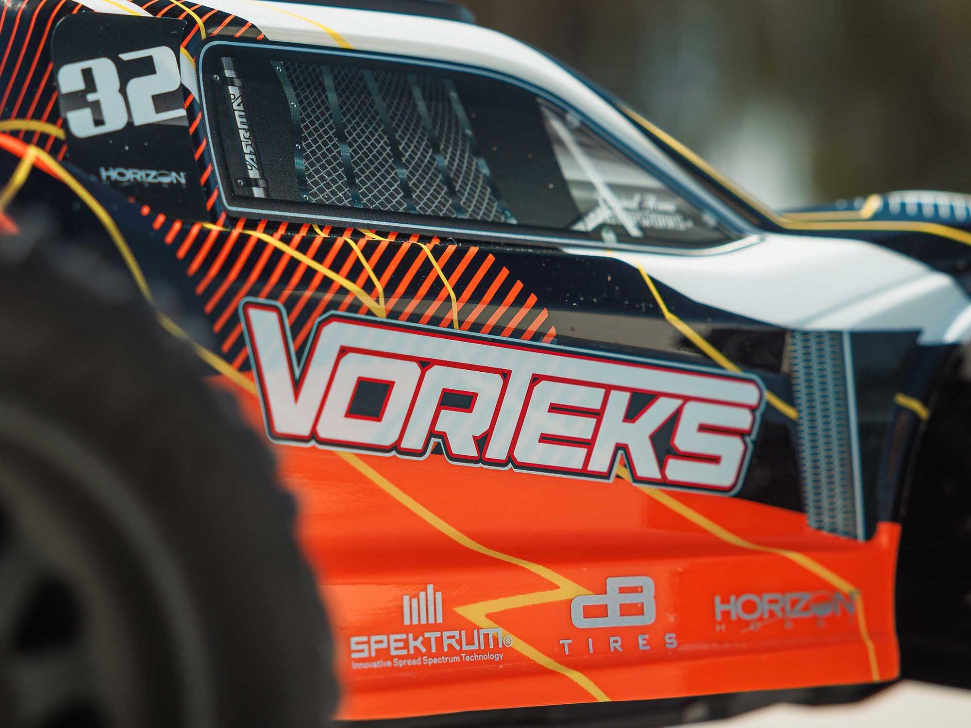 Arrma ARA3205ST1 1/10 VORTEKS 2WD RTR Brushed Stadium Truck (Battery & Charger Included), Orange - 18