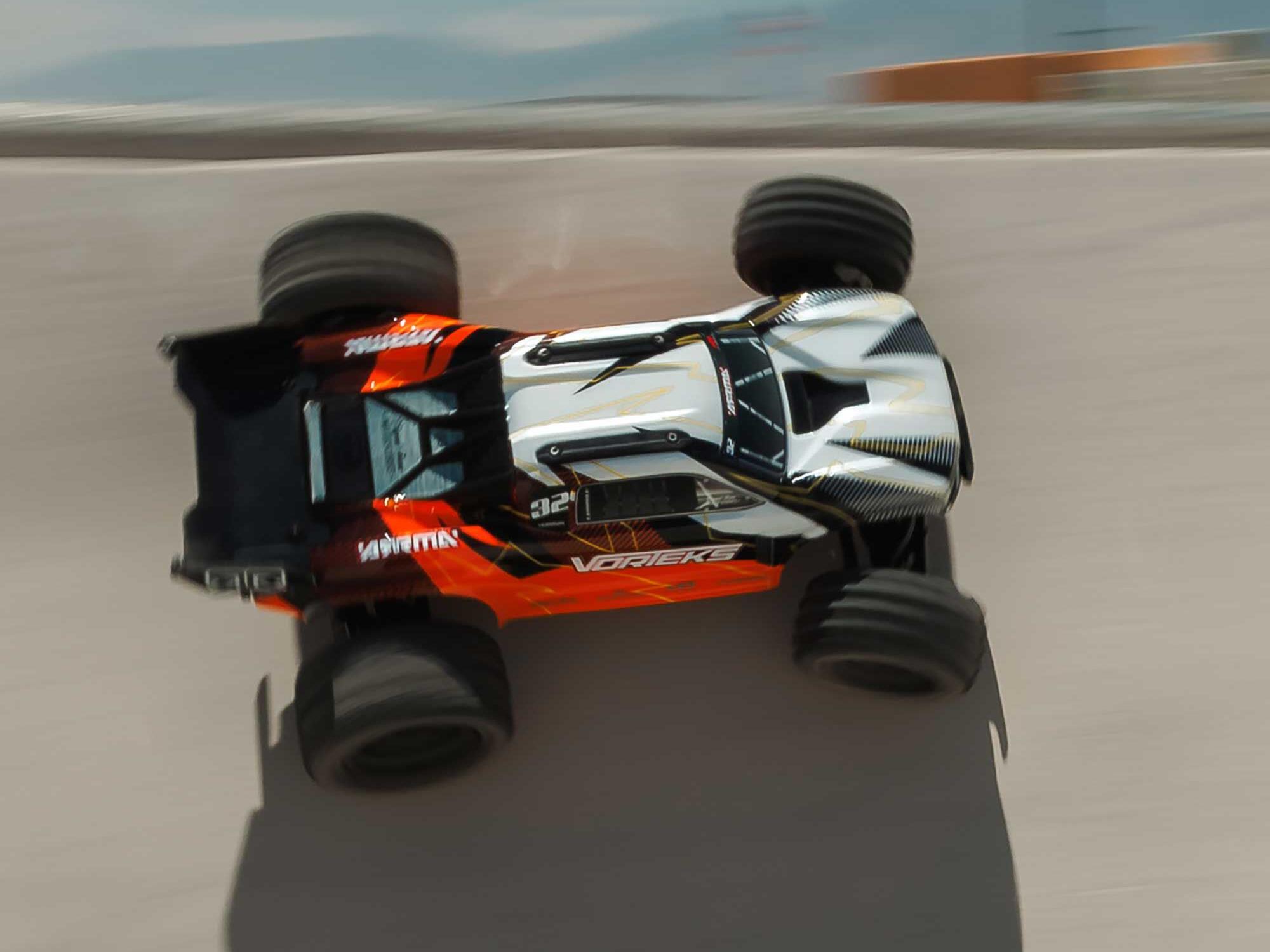 Arrma ARA3205ST1 1/10 VORTEKS 2WD RTR Brushed Stadium Truck (Battery & Charger Included), Orange - 20