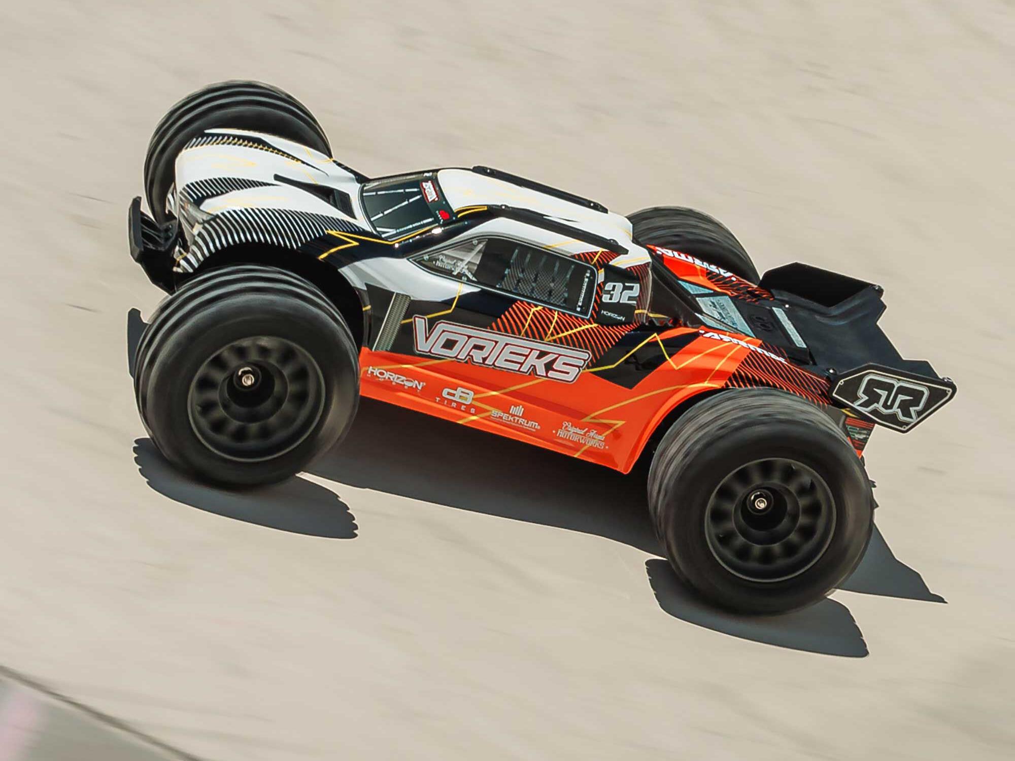 Arrma ARA3205ST1 1/10 VORTEKS 2WD RTR Brushed Stadium Truck (Battery & Charger Included), Orange - 22