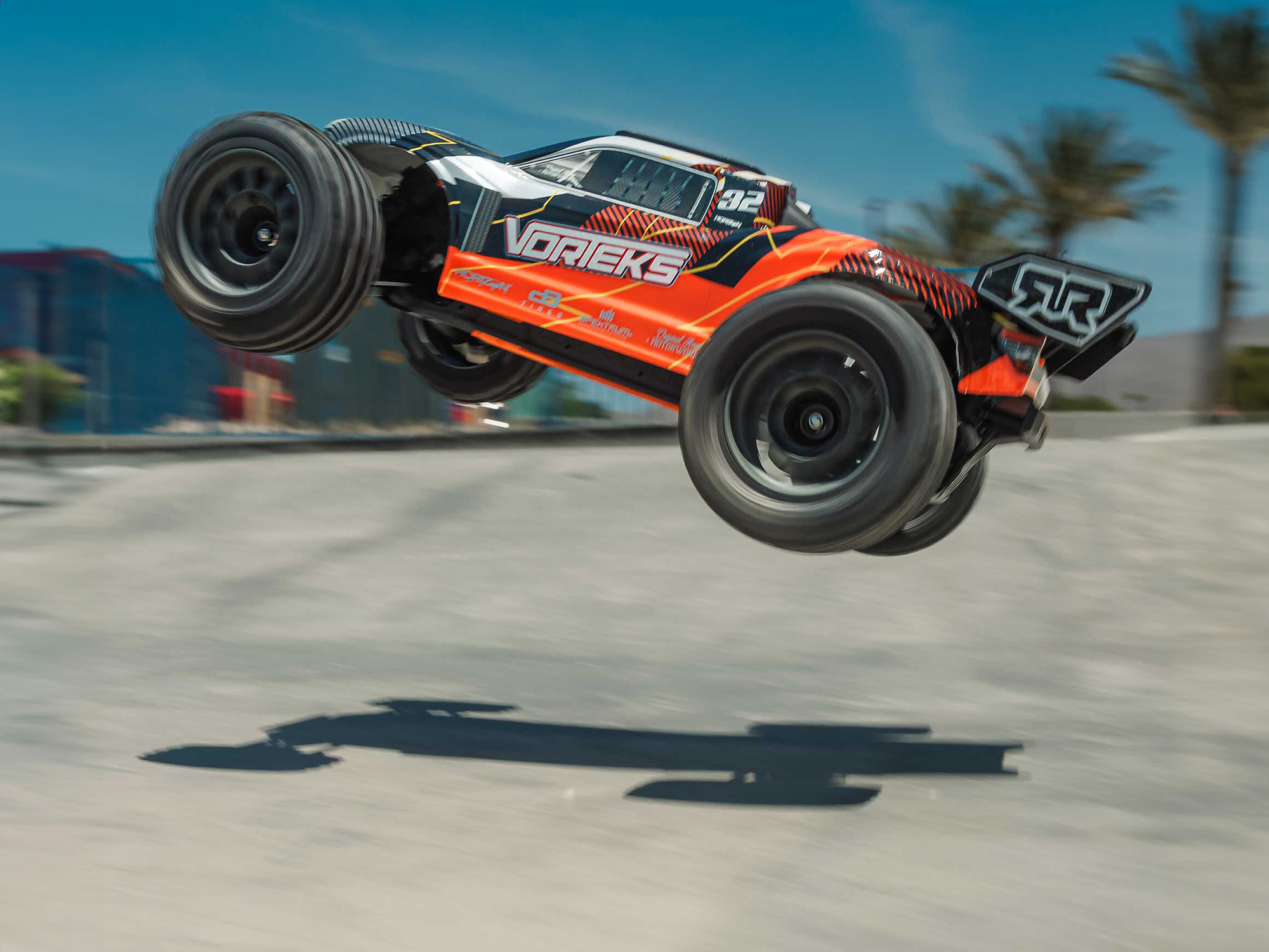 Arrma ARA3205ST1 1/10 VORTEKS 2WD RTR Brushed Stadium Truck (Battery & Charger Included), Orange - 23