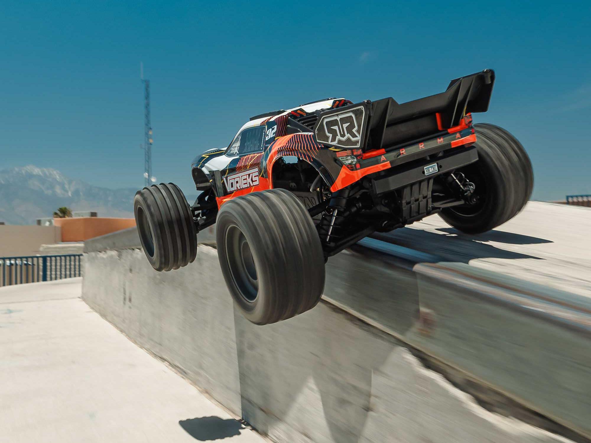 Arrma ARA3205ST1 1/10 VORTEKS 2WD RTR Brushed Stadium Truck (Battery & Charger Included), Orange - 24