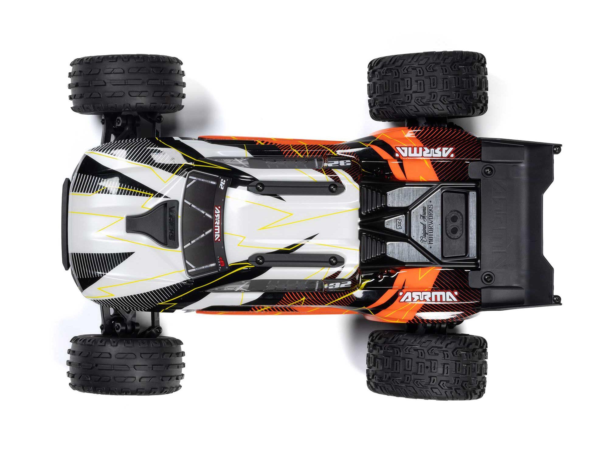 Arrma ARA3205ST1 1/10 VORTEKS 2WD RTR Brushed Stadium Truck (Battery & Charger Included), Orange - 7