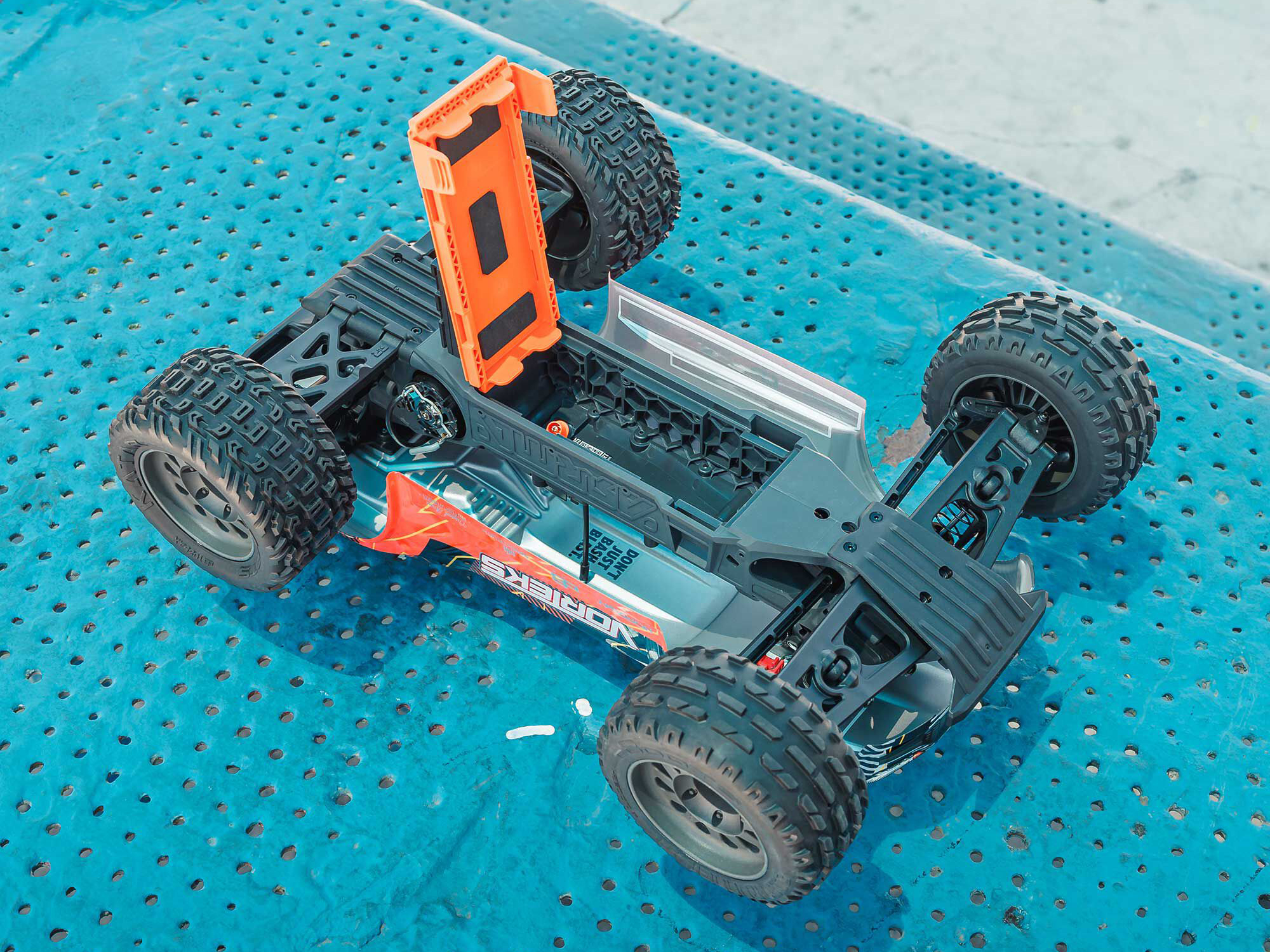 Arrma ARA3205ST1 1/10 VORTEKS 2WD RTR Brushed Stadium Truck (Battery & Charger Included), Orange - 10