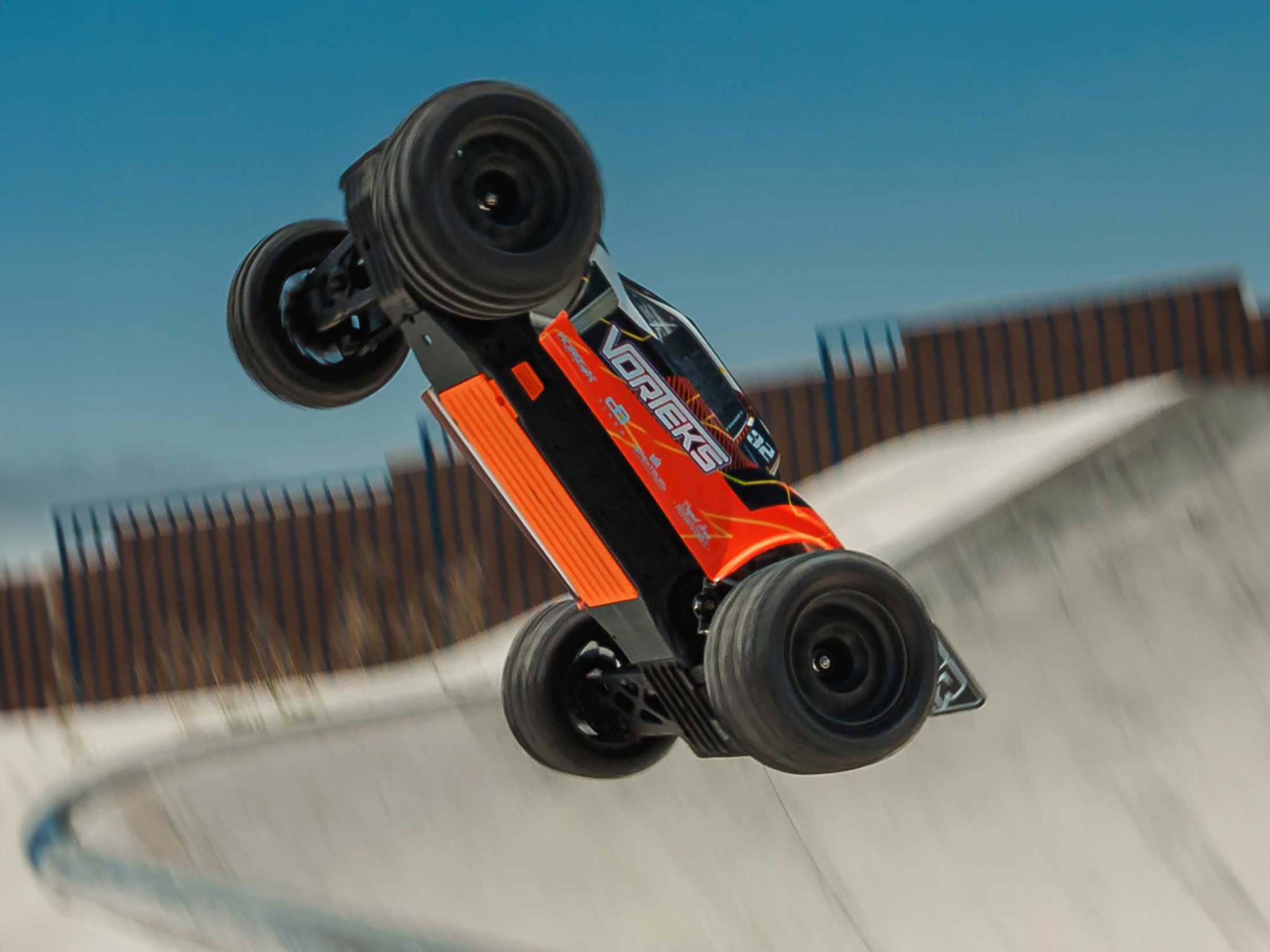 Arrma ARA3205ST1 1/10 VORTEKS 2WD RTR Brushed Stadium Truck (Battery & Charger Included), Orange - 21