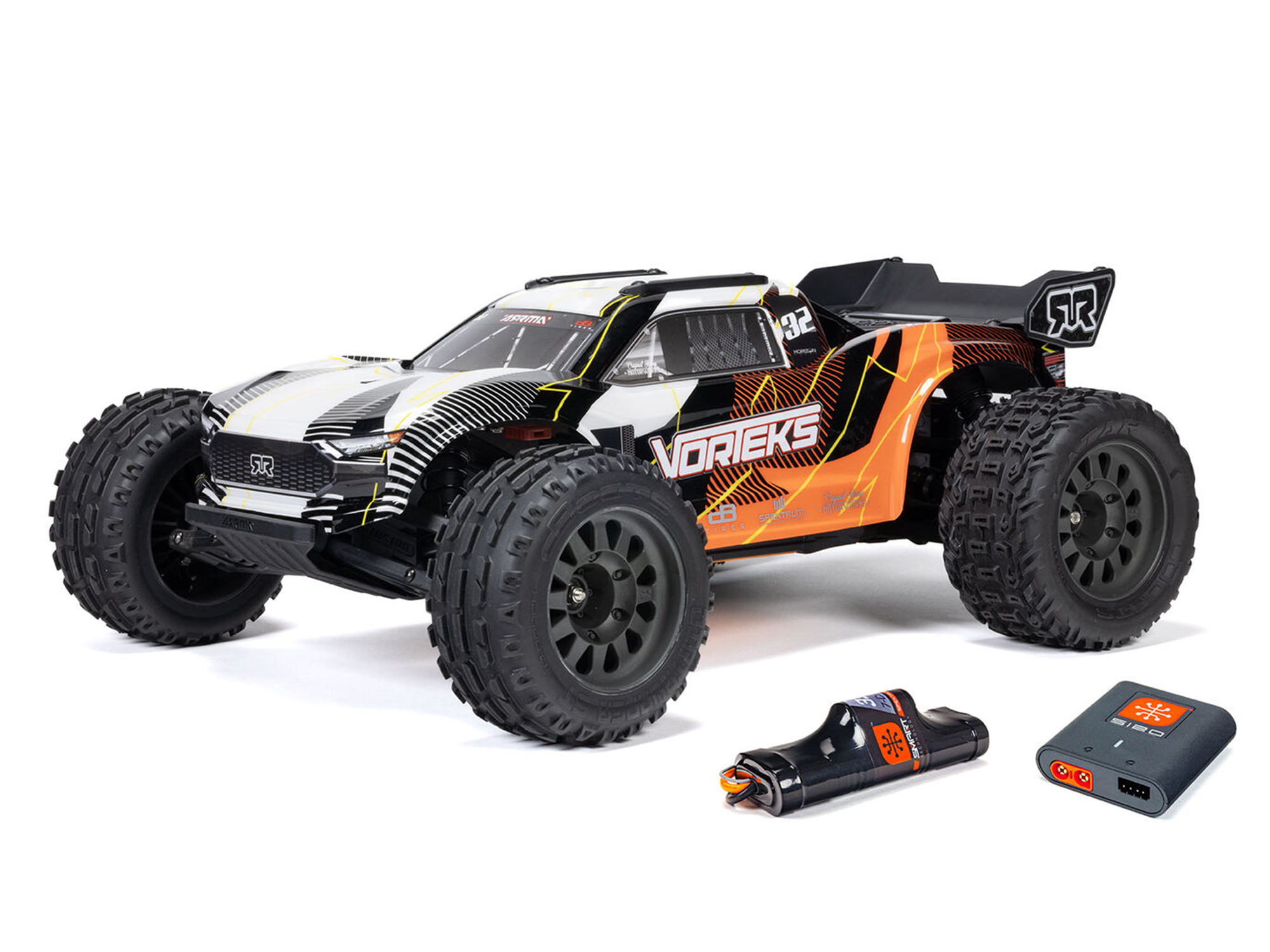 Arrma ARA3205ST1 1/10 VORTEKS 2WD RTR Brushed Stadium Truck (Battery & Charger Included), Orange
