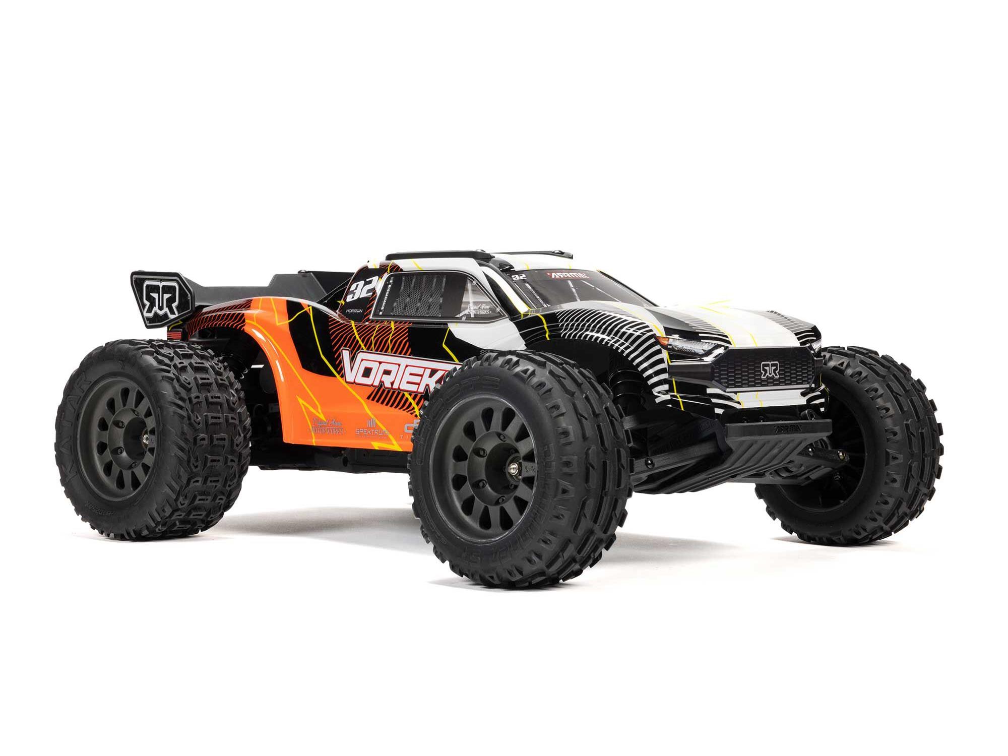 Arrma ARA3205ST1 1/10 VORTEKS 2WD RTR Brushed Stadium Truck (Battery & Charger Included), Orange - 3