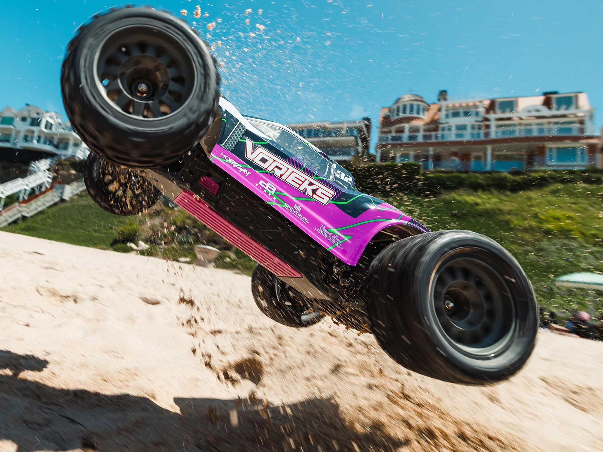 Arrma ARA3205ST2 1/10 VORTEKS 2WD RTR Brushed Stadium Truck (Battery &amp; Charger Included), Purple - 17