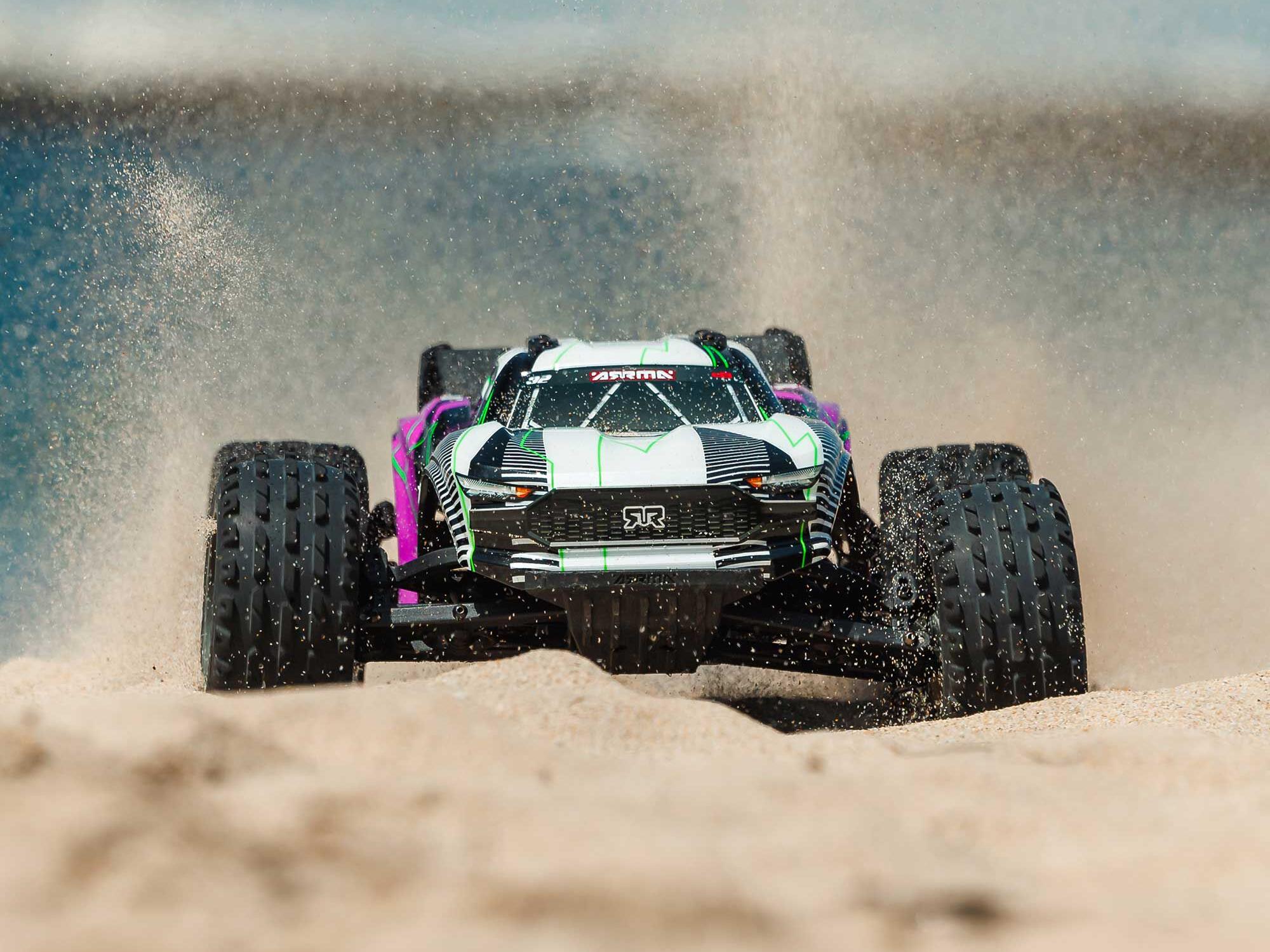 Arrma ARA3205ST2 1/10 VORTEKS 2WD RTR Brushed Stadium Truck (Battery &amp; Charger Included), Purple - 15