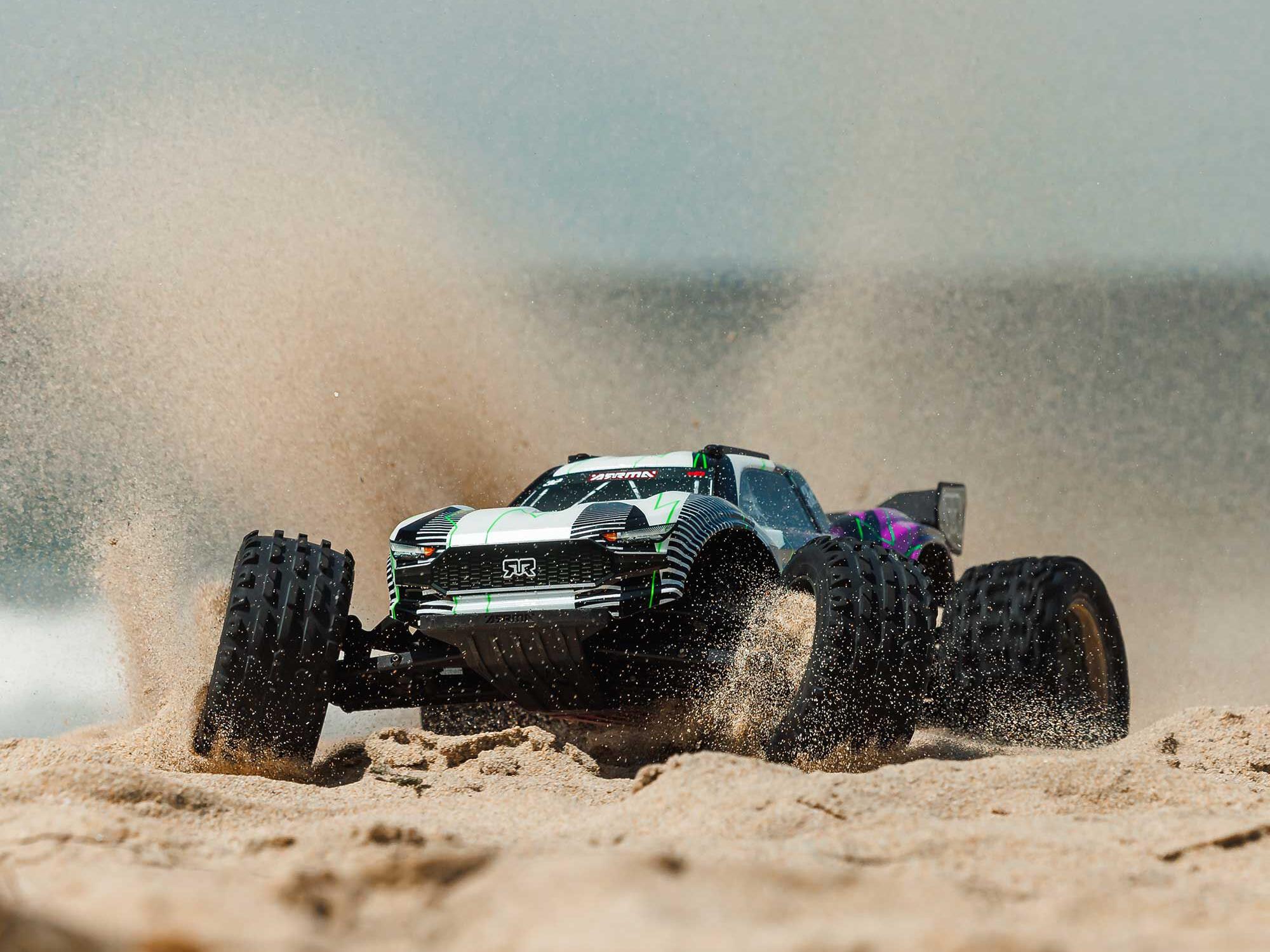 Arrma ARA3205ST2 1/10 VORTEKS 2WD RTR Brushed Stadium Truck (Battery &amp; Charger Included), Purple - 14