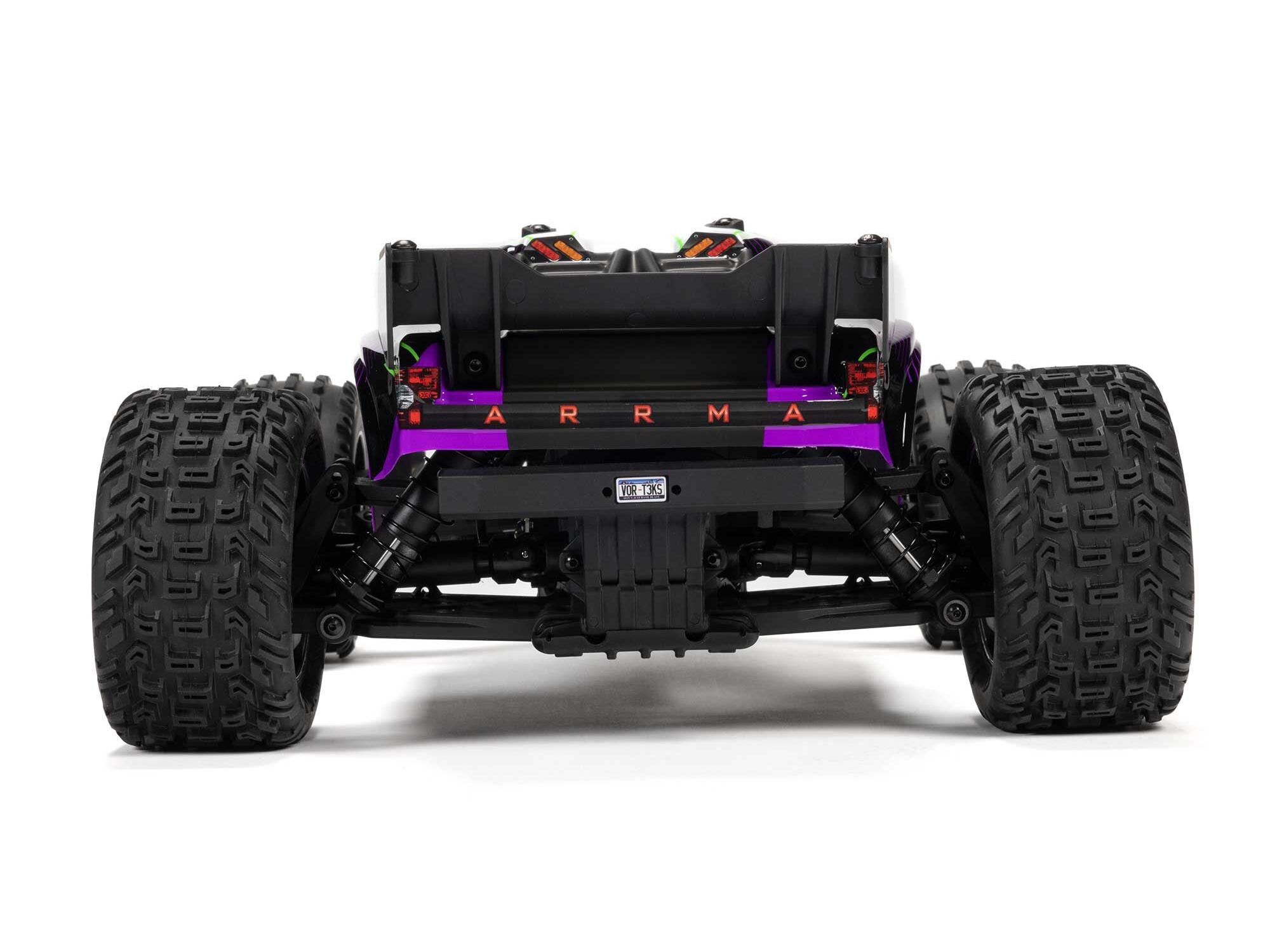 Arrma ARA3205ST2 1/10 VORTEKS 2WD RTR Brushed Stadium Truck (Battery &amp; Charger Included), Purple - 6
