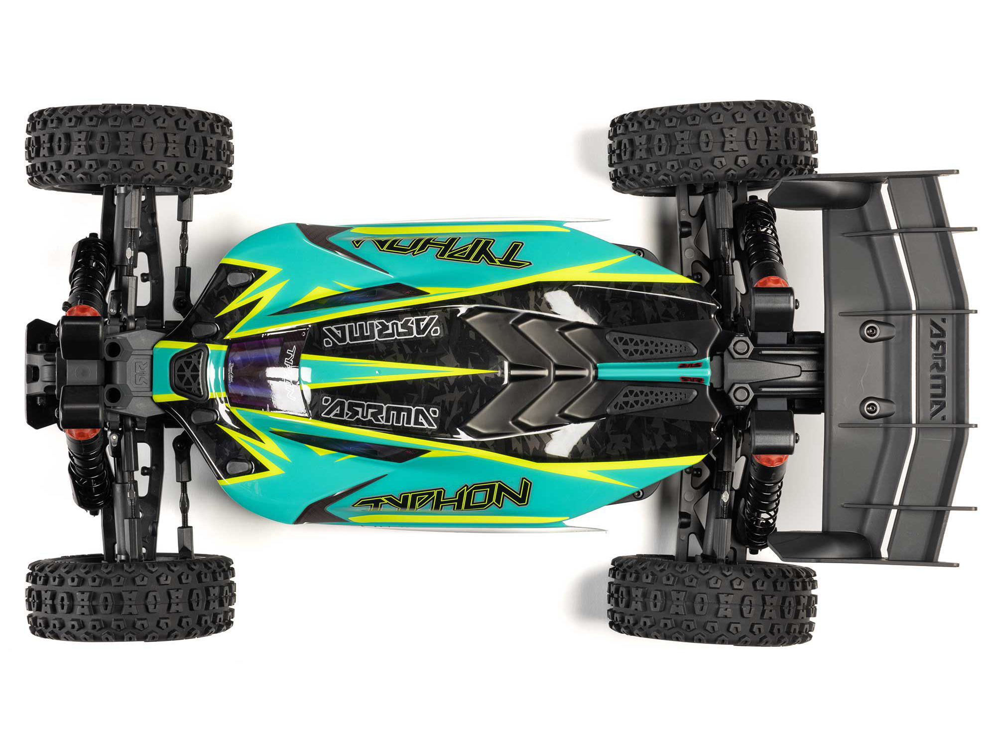 Arrma ARA4306V4T1 1/8 TYPHON 223S DSC 4X4 RTR Brushless Buggy, Green - 7