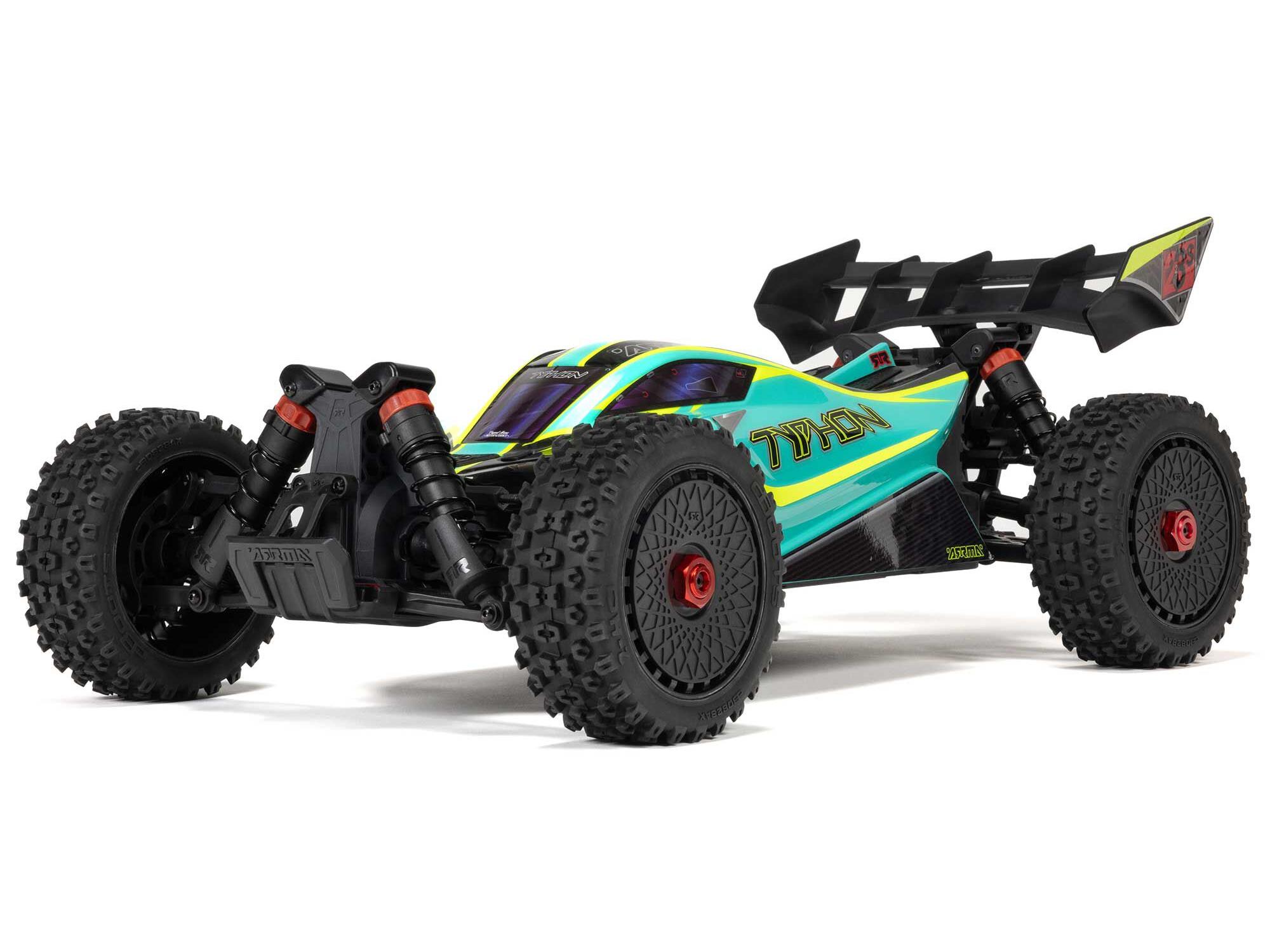 Arrma ARA4306V4T1 1/8 TYPHON 223S DSC 4X4 RTR Brushless Buggy, Green