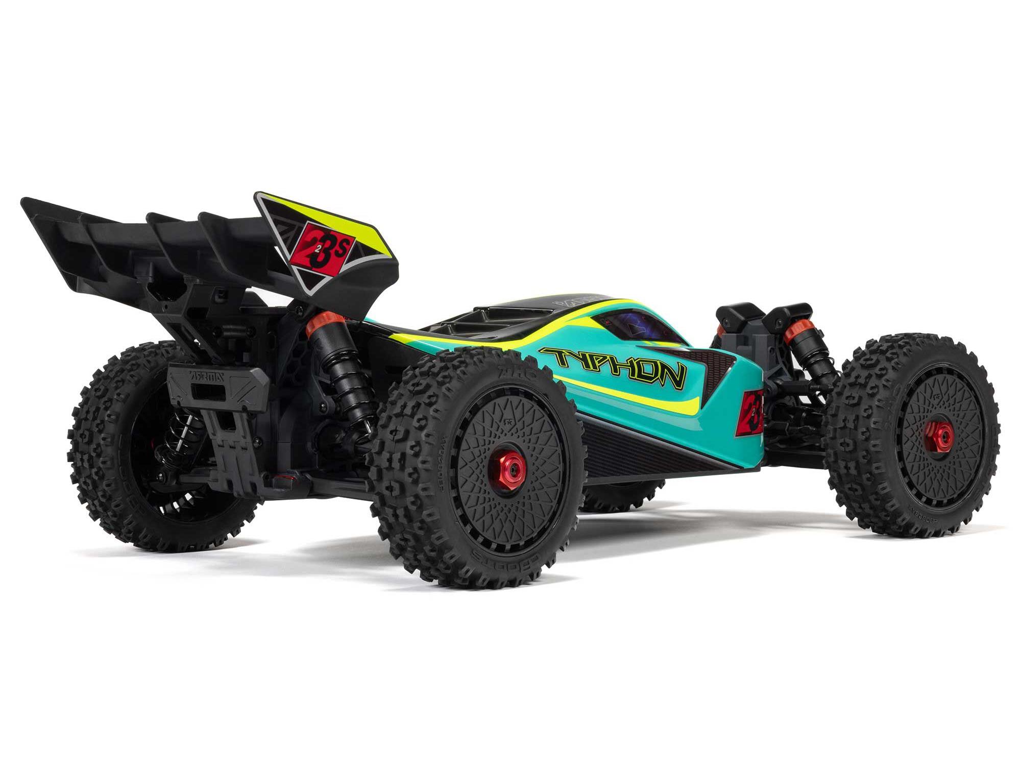 Arrma ARA4306V4T1 1/8 TYPHON 223S DSC 4X4 RTR Brushless Buggy, Green - 2