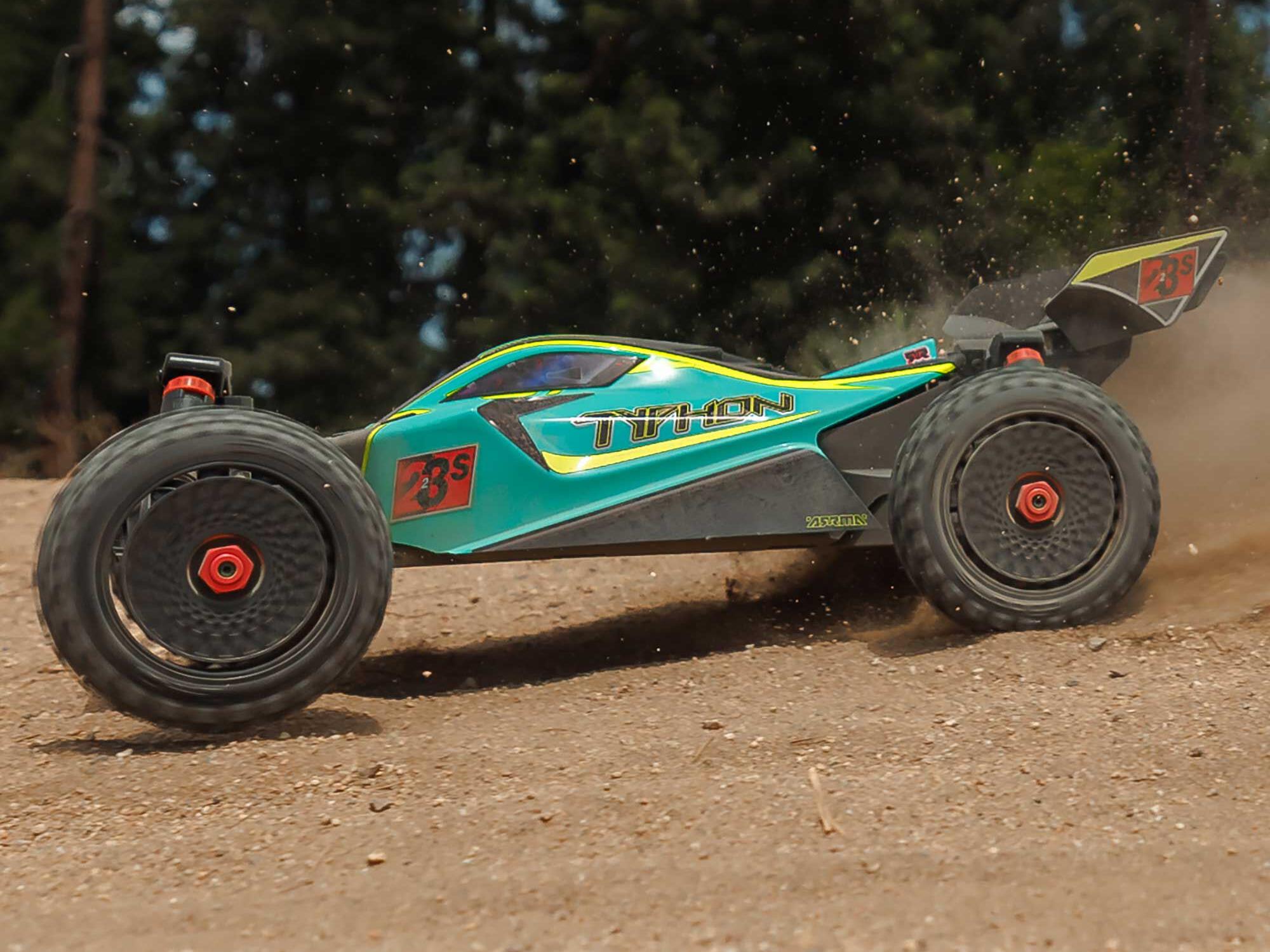 Arrma ARA4306V4T1 1/8 TYPHON 223S DSC 4X4 RTR Brushless Buggy, Green - 13