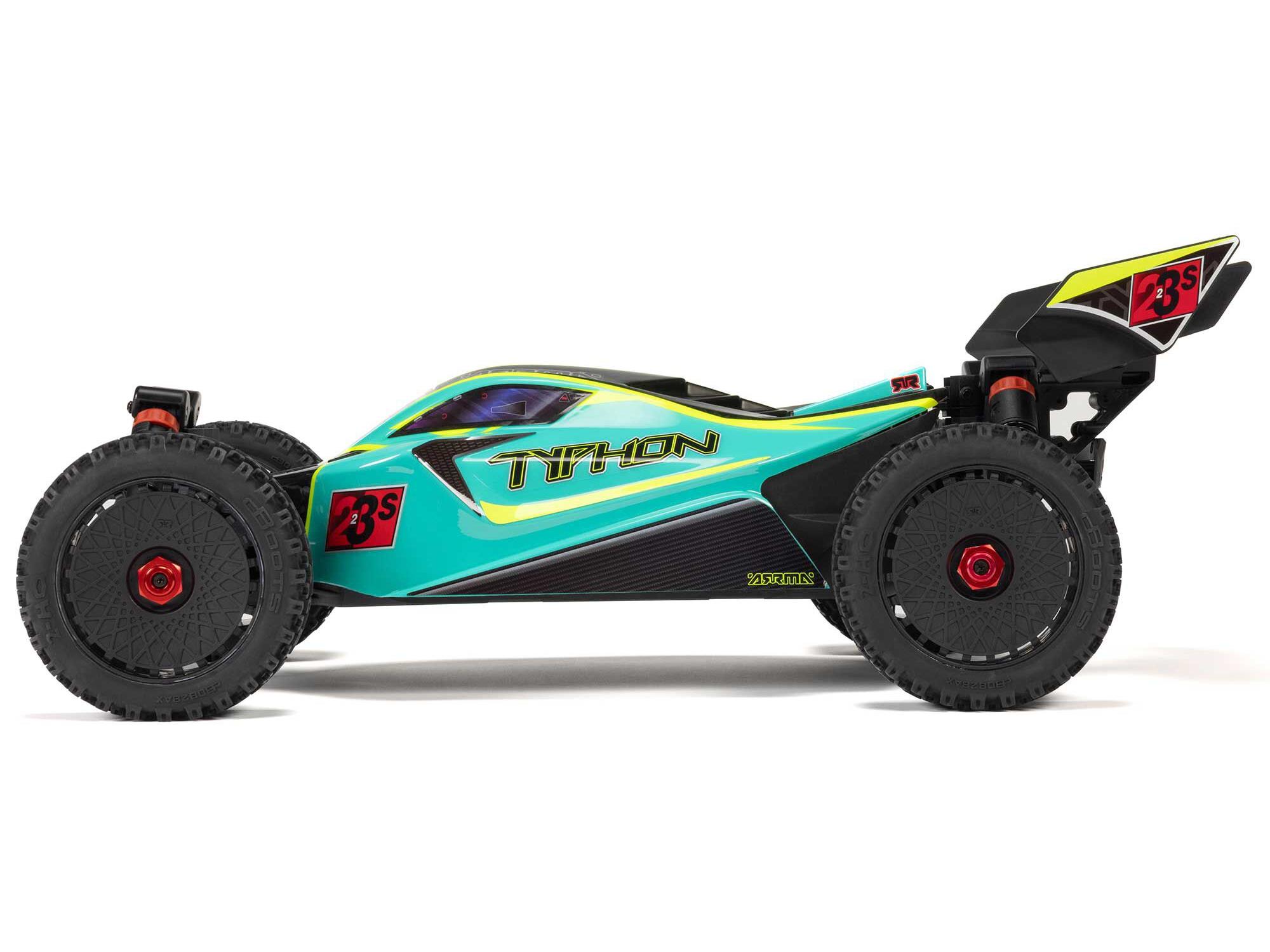 Arrma ARA4306V4T1 1/8 TYPHON 223S DSC 4X4 RTR Brushless Buggy, Green - 5