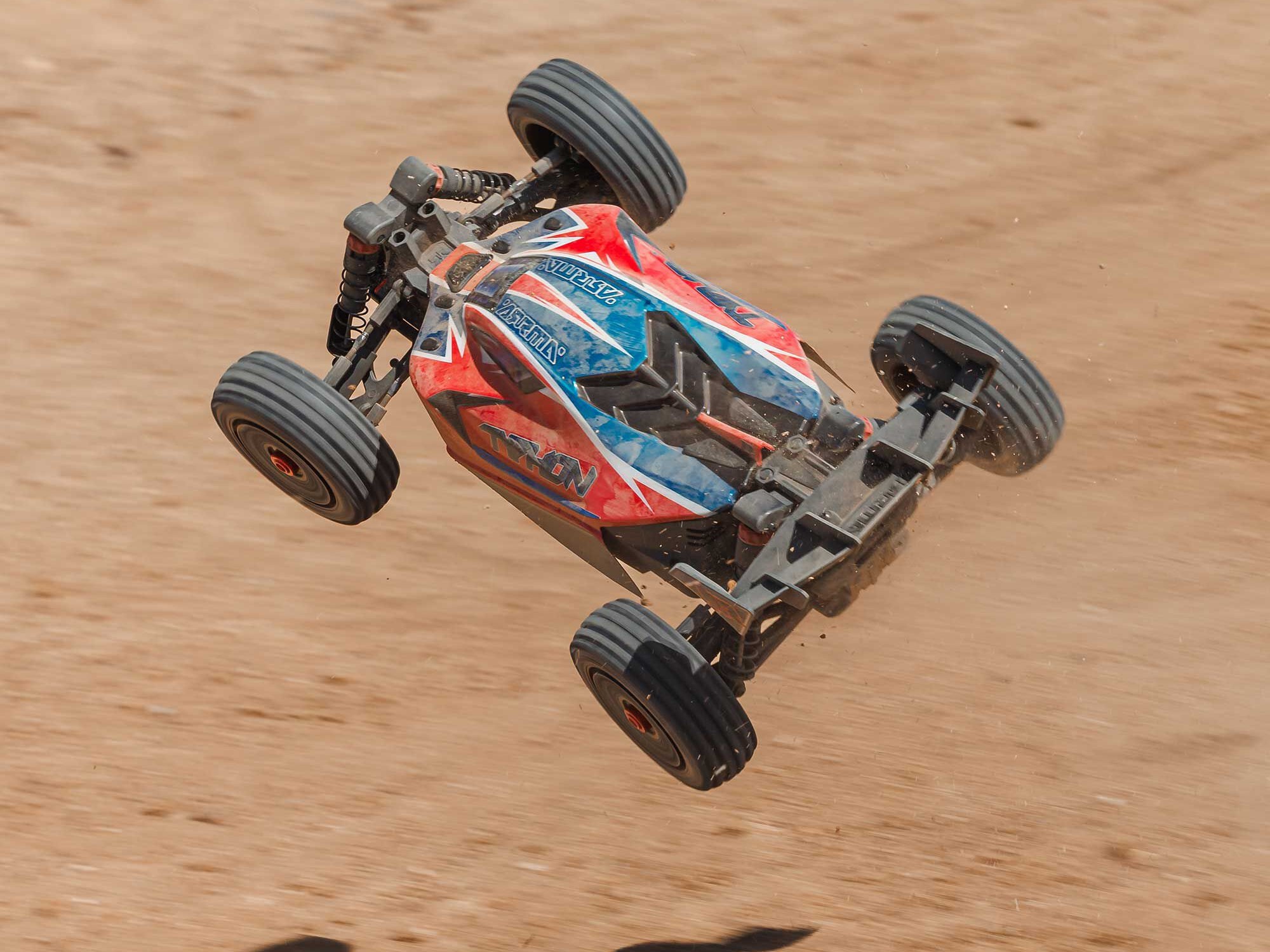 Arrma ARA4306V4T3 1/8 TYPHON 223S DSC 4X4 RTR Brushless Buggy, Red - 11