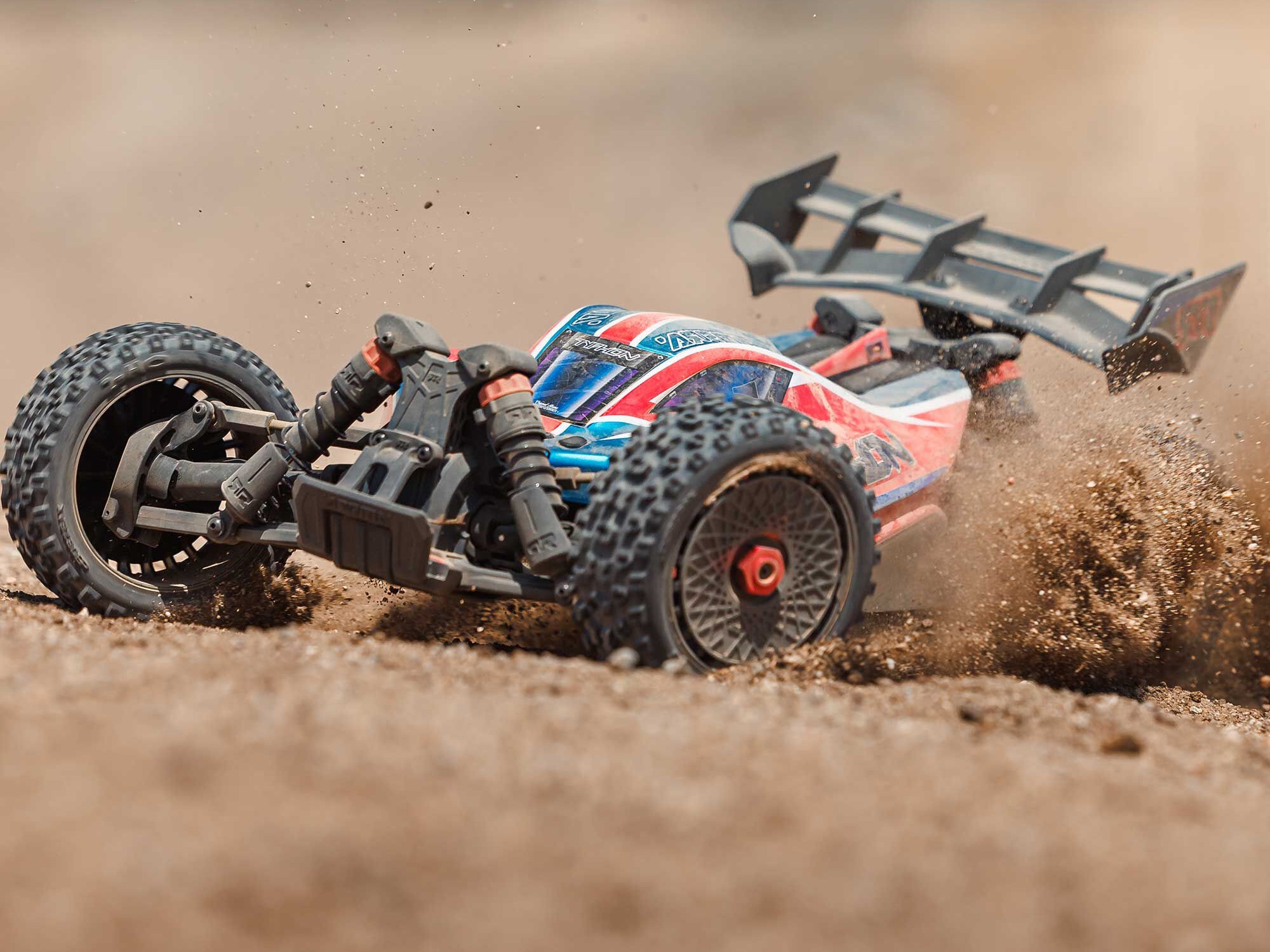 Arrma ARA4306V4T3 1/8 TYPHON 223S DSC 4X4 RTR Brushless Buggy, Red - 13