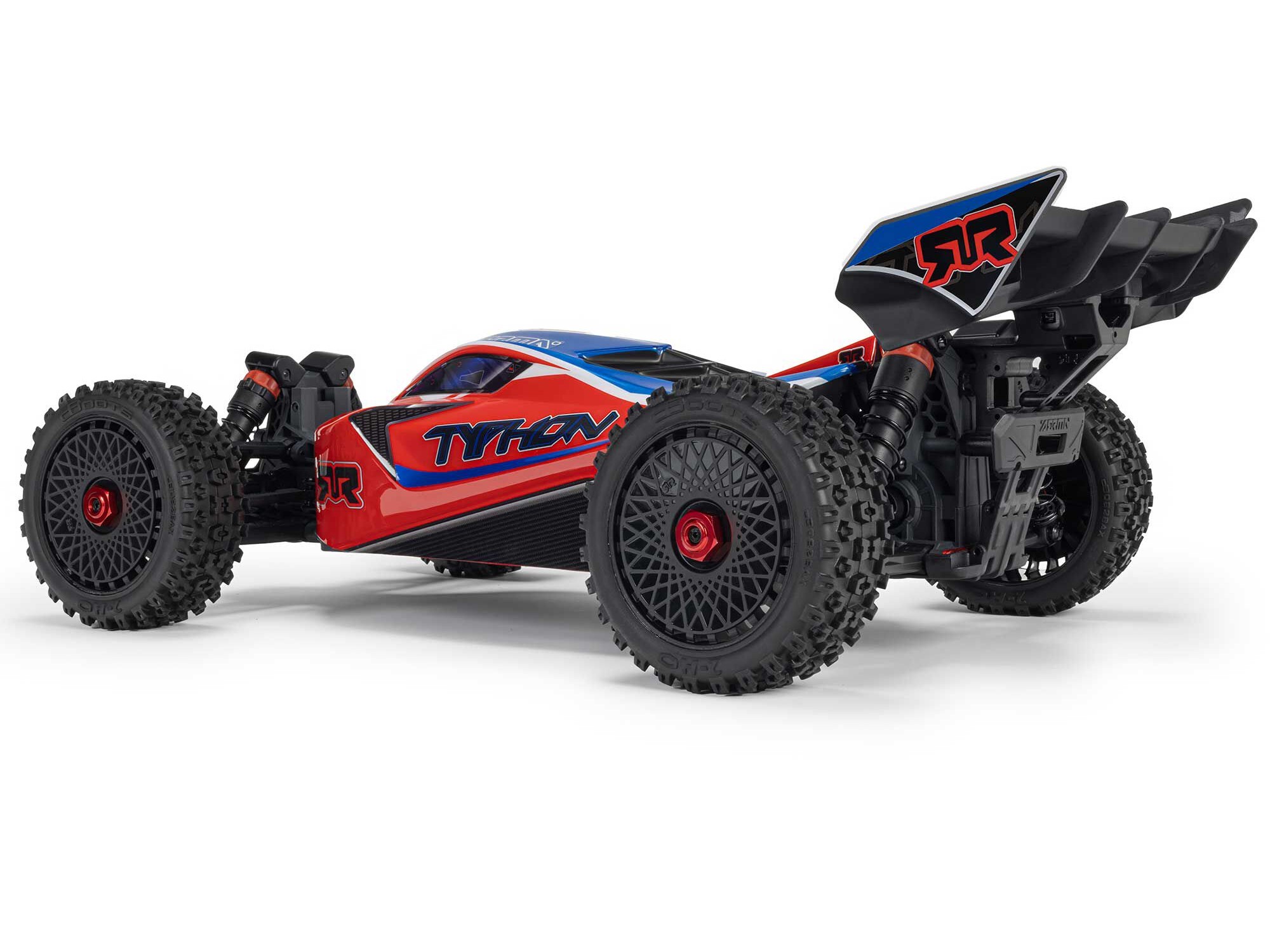 Arrma ARA4306V4T3 1/8 TYPHON 223S DSC 4X4 RTR Brushless Buggy, Red - 3