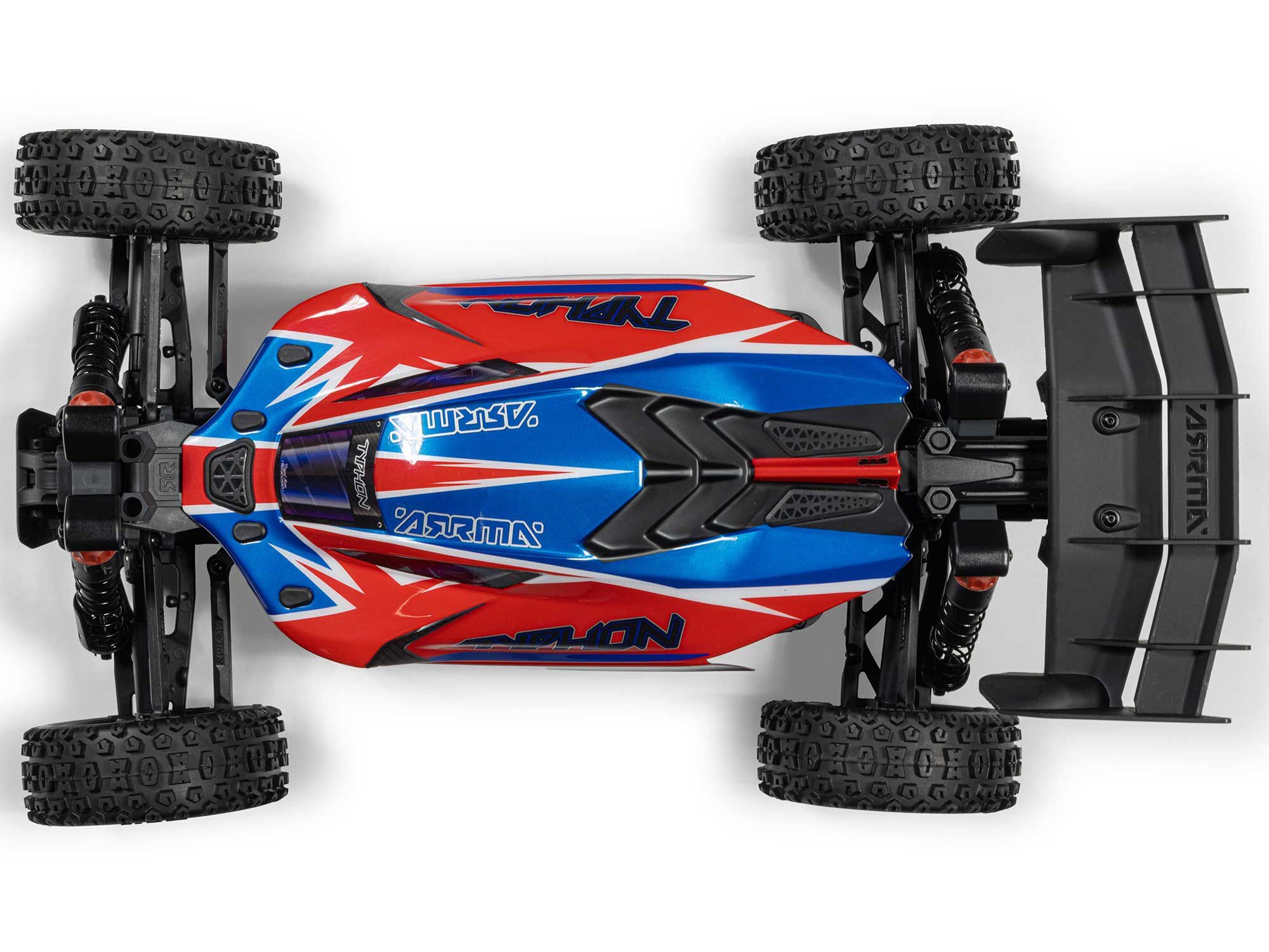 Arrma ARA4306V4T3 1/8 TYPHON 223S DSC 4X4 RTR Brushless Buggy, Red - 8