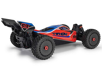 Arrma ARA4306V4T3 1/8 TYPHON 223S DSC 4X4 RTR Brushless Buggy, Red