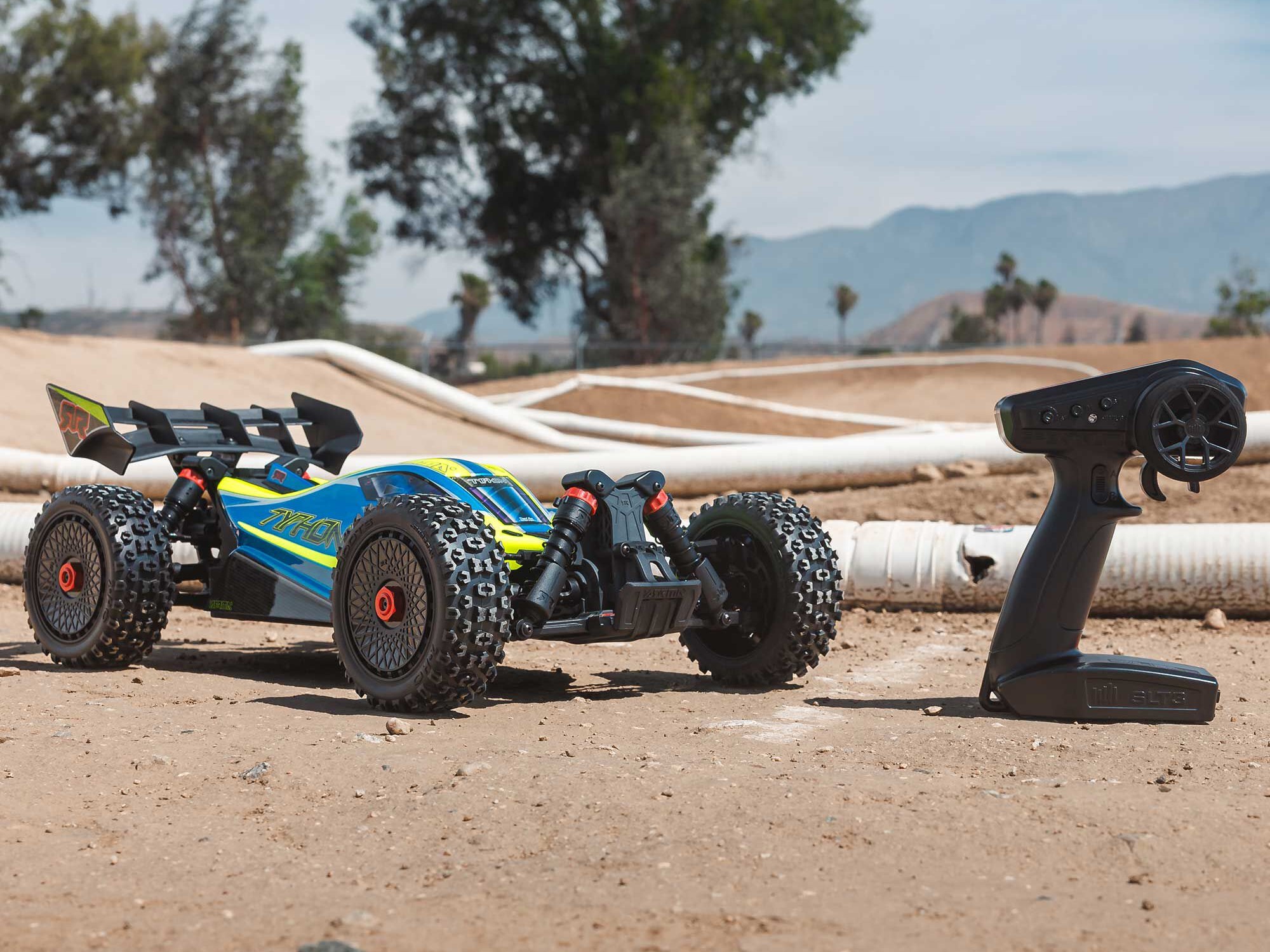Arrma ARA4306V4T4 1/8 TYPHON 223S DSC 4X4 RTR Brushless Buggy, Blue - 15